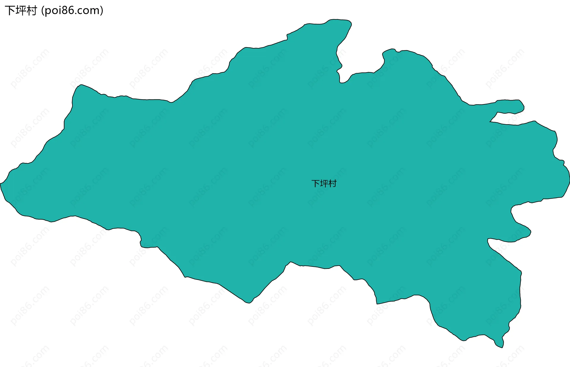 下坪村边界地图