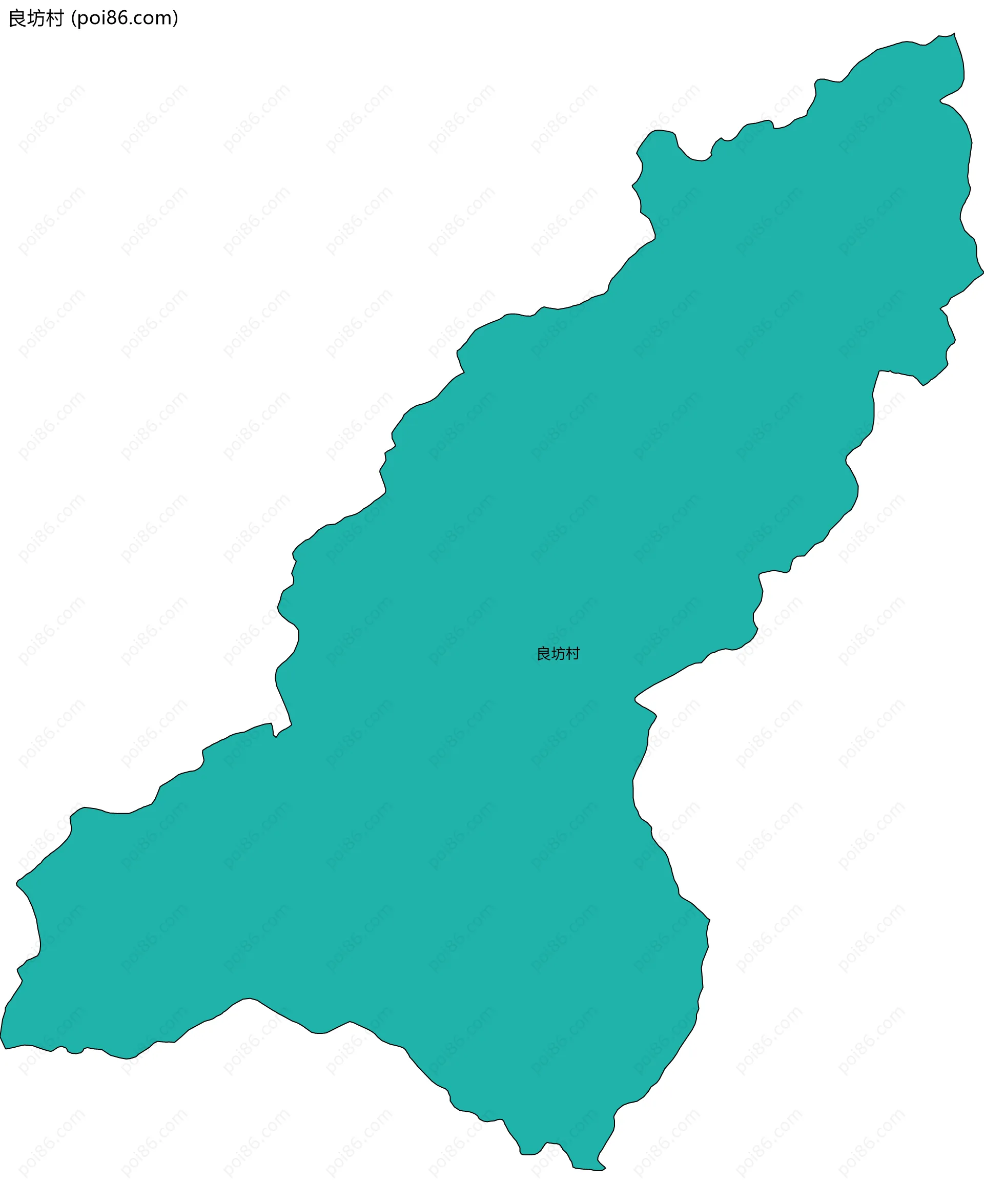 良坊村边界地图