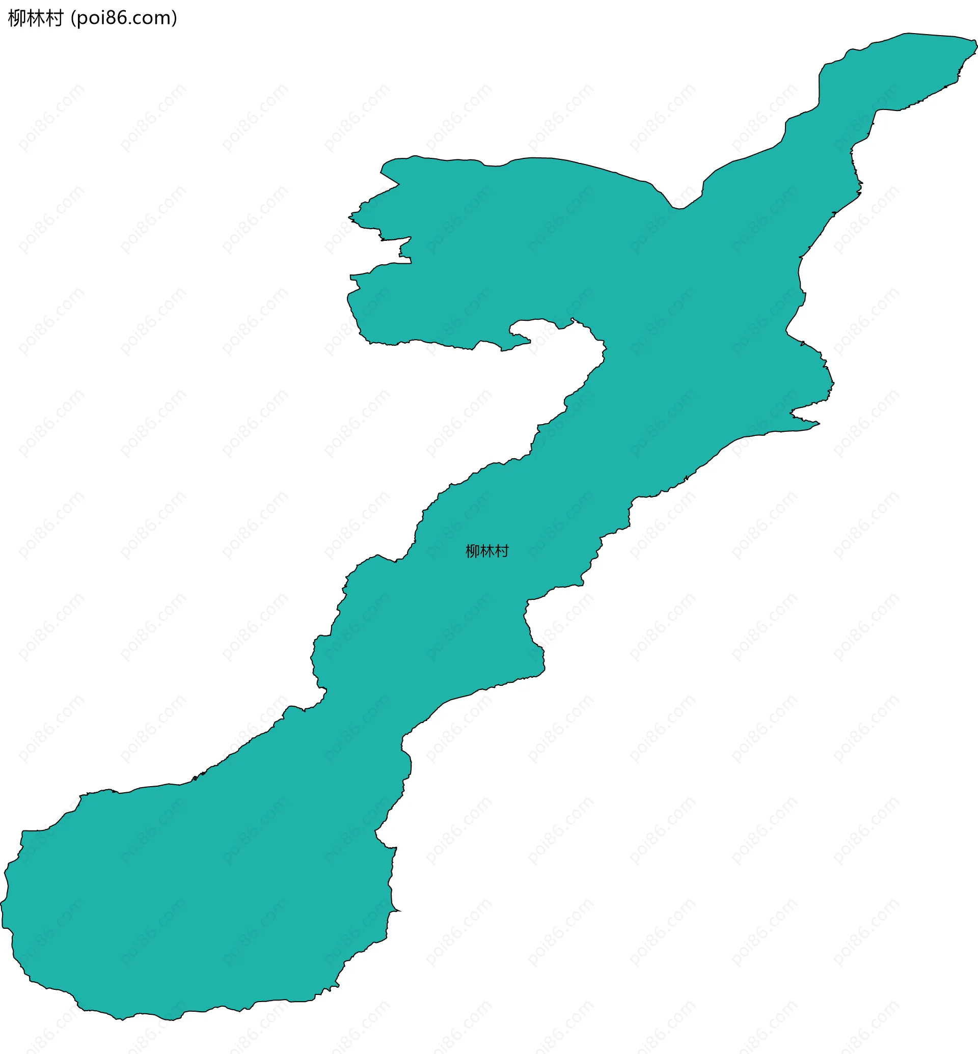 柳林村边界地图