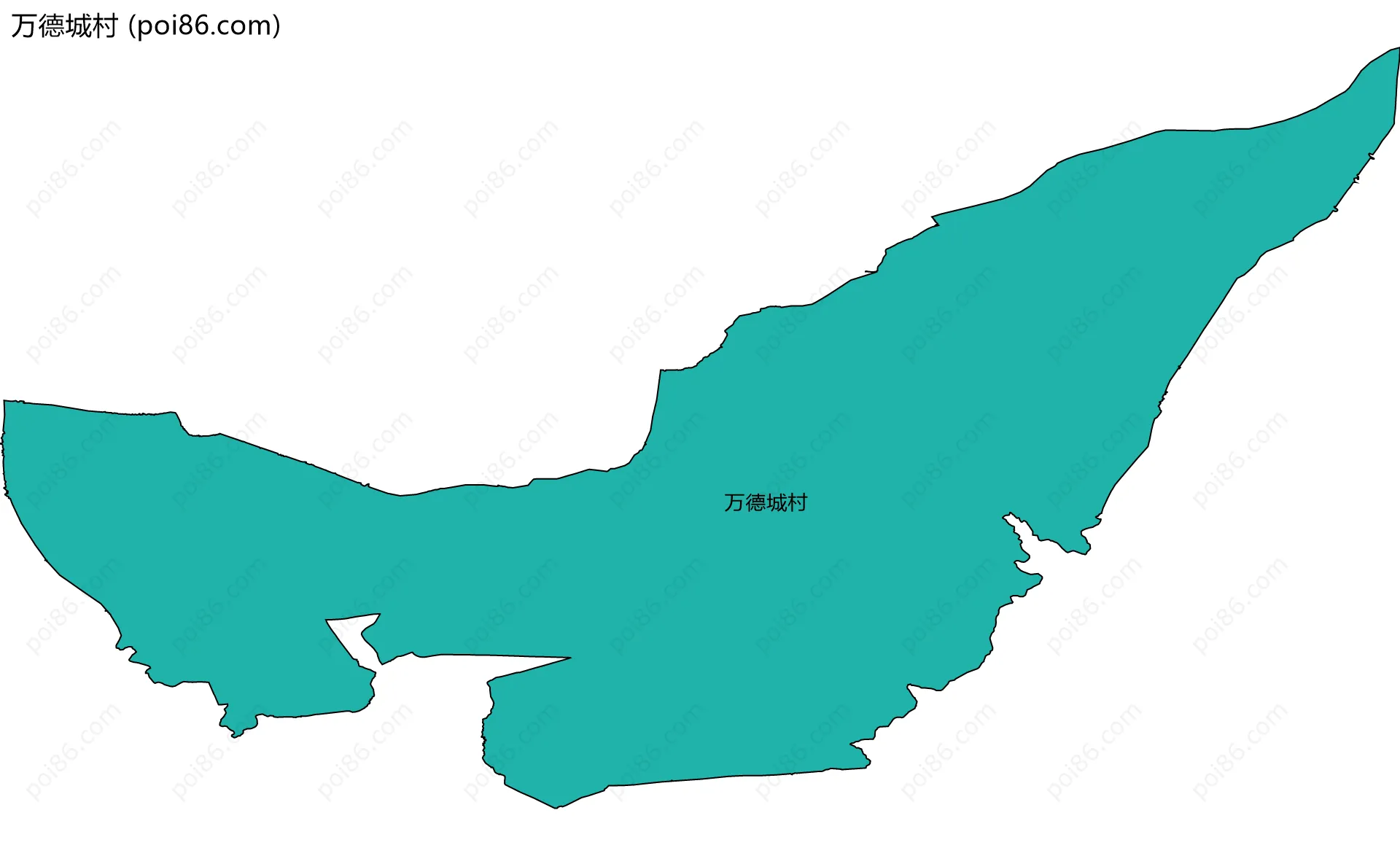 万德城村边界地图