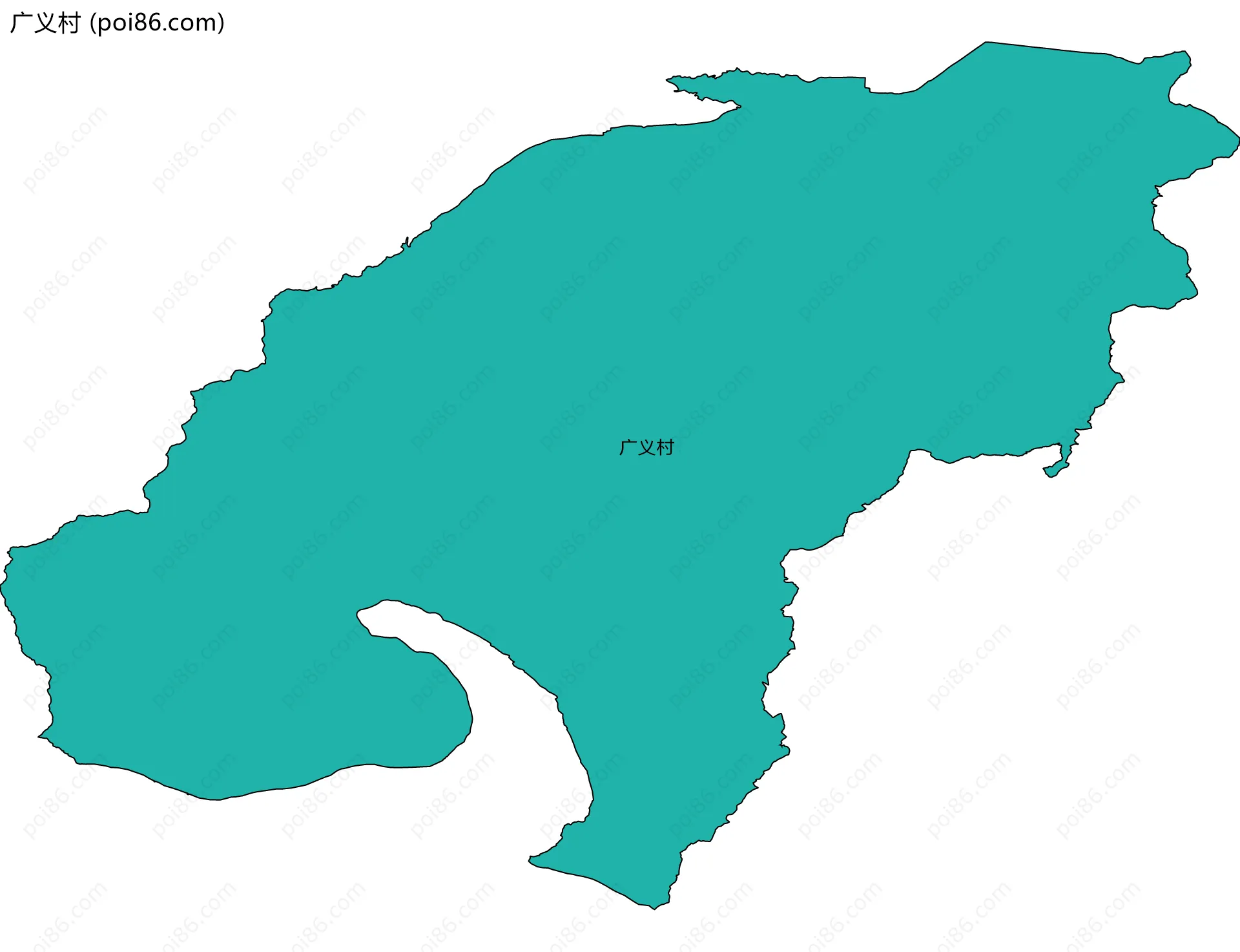 广义村边界地图