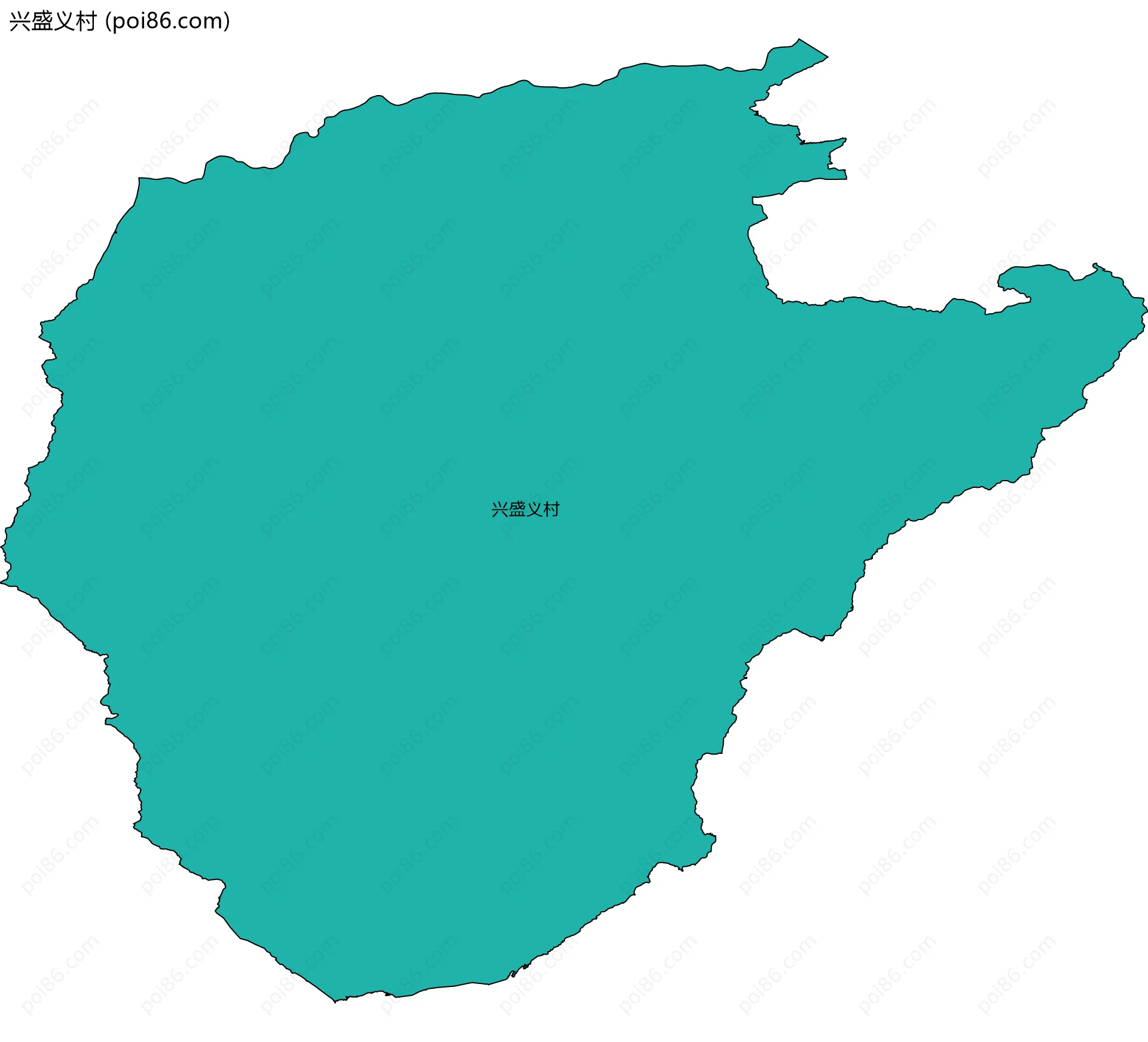 兴盛义村边界地图
