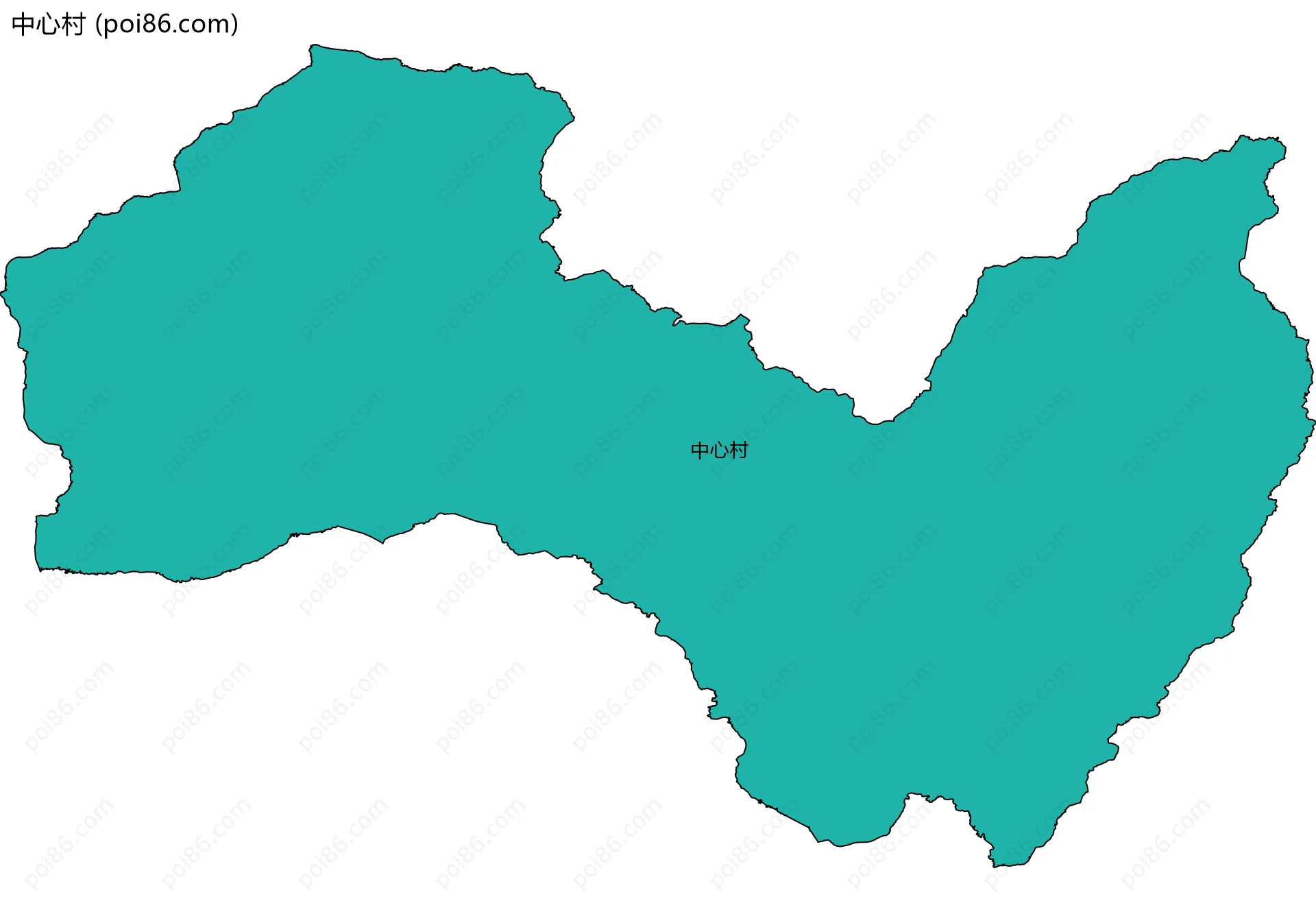 中心村边界地图