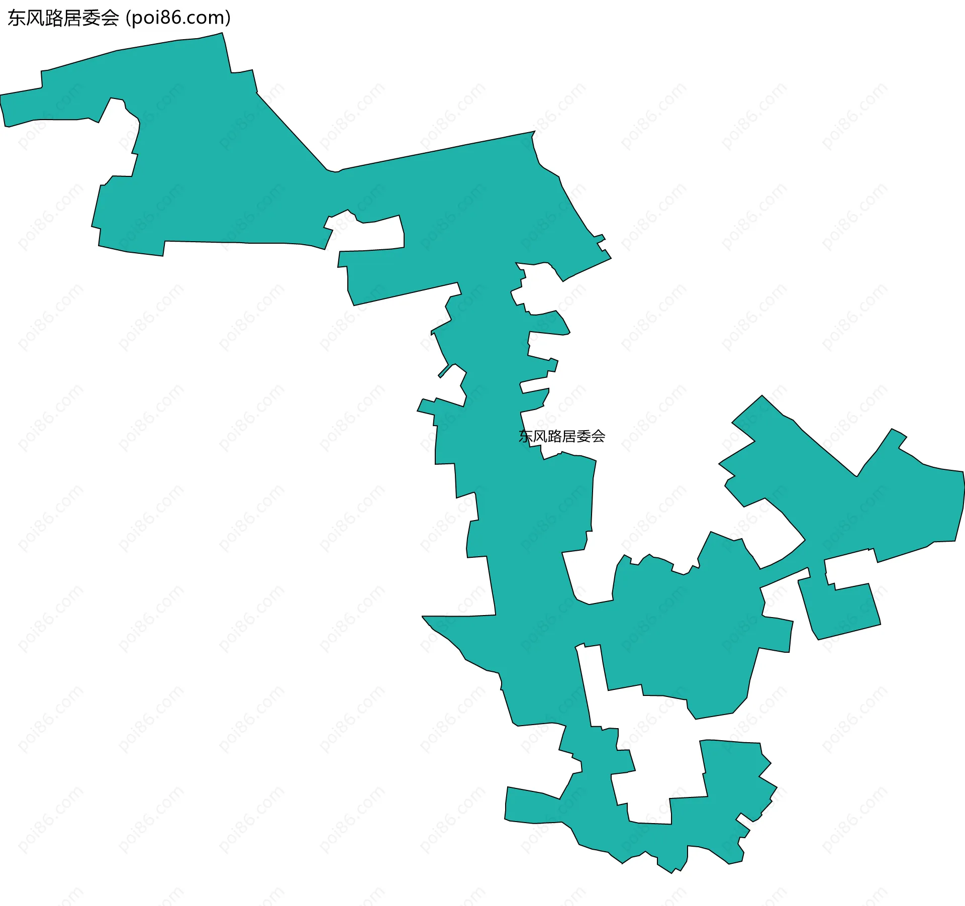 东风路居委会边界地图