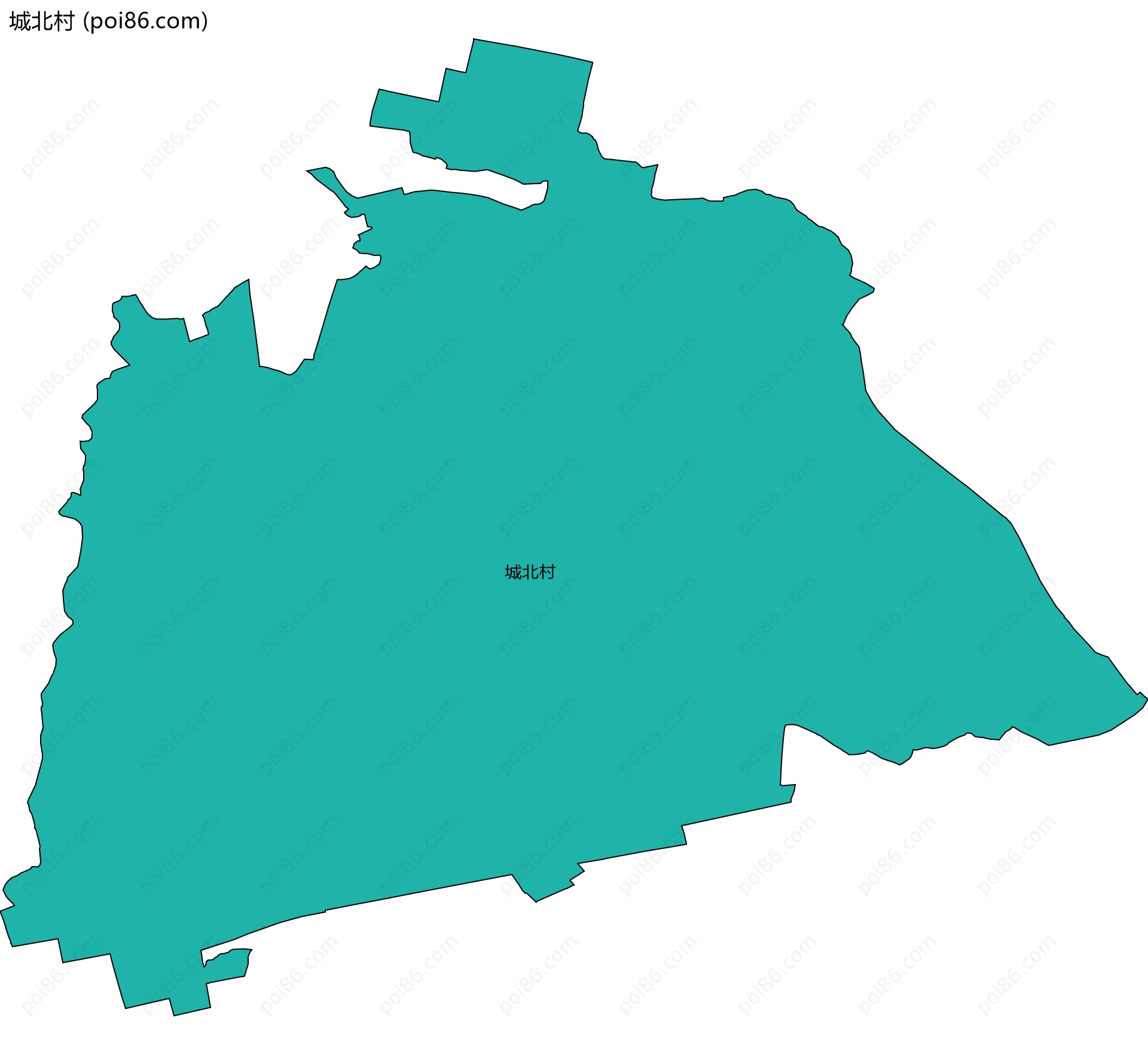 城北村边界地图