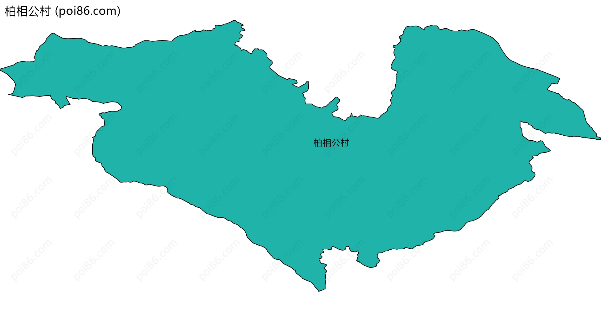 柏相公村边界地图