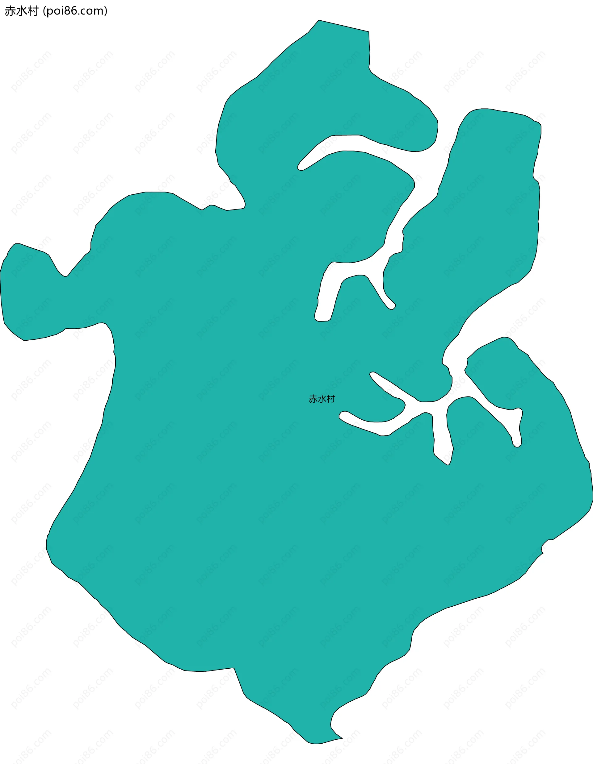 赤水村边界地图