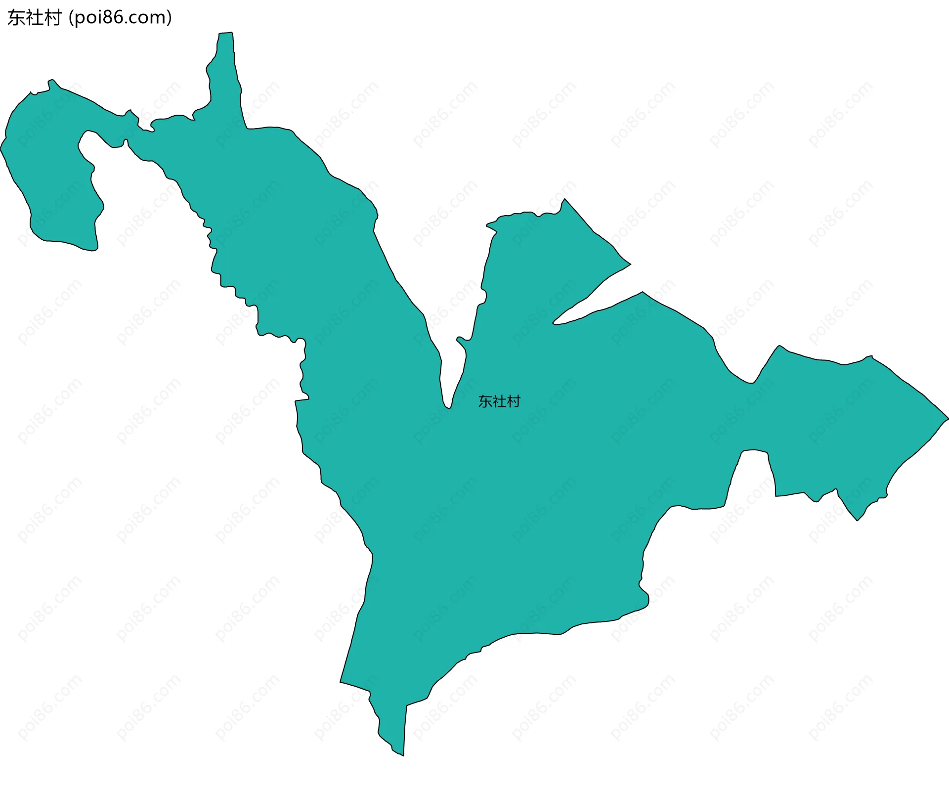 东社村边界地图