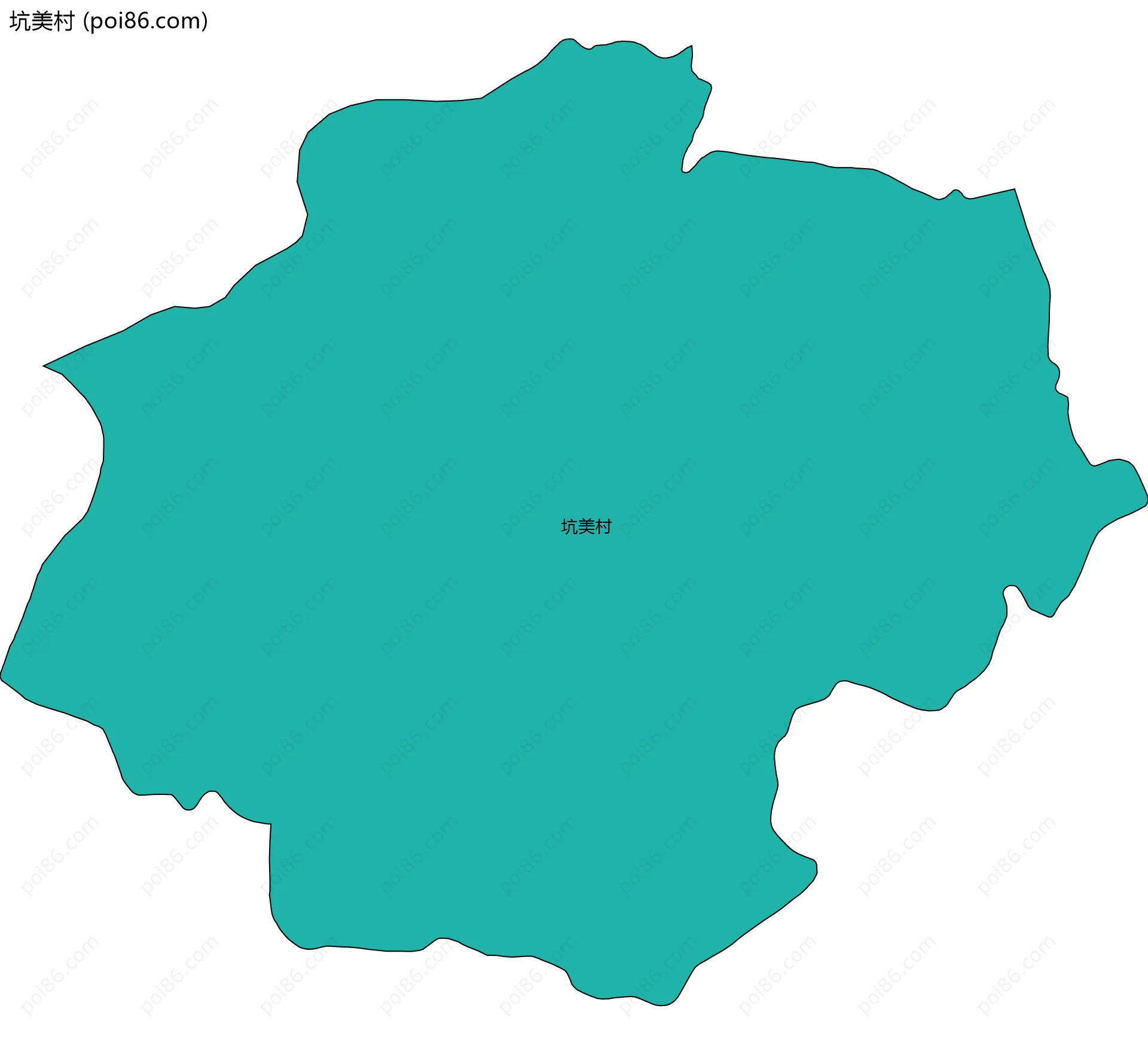 坑美村边界地图