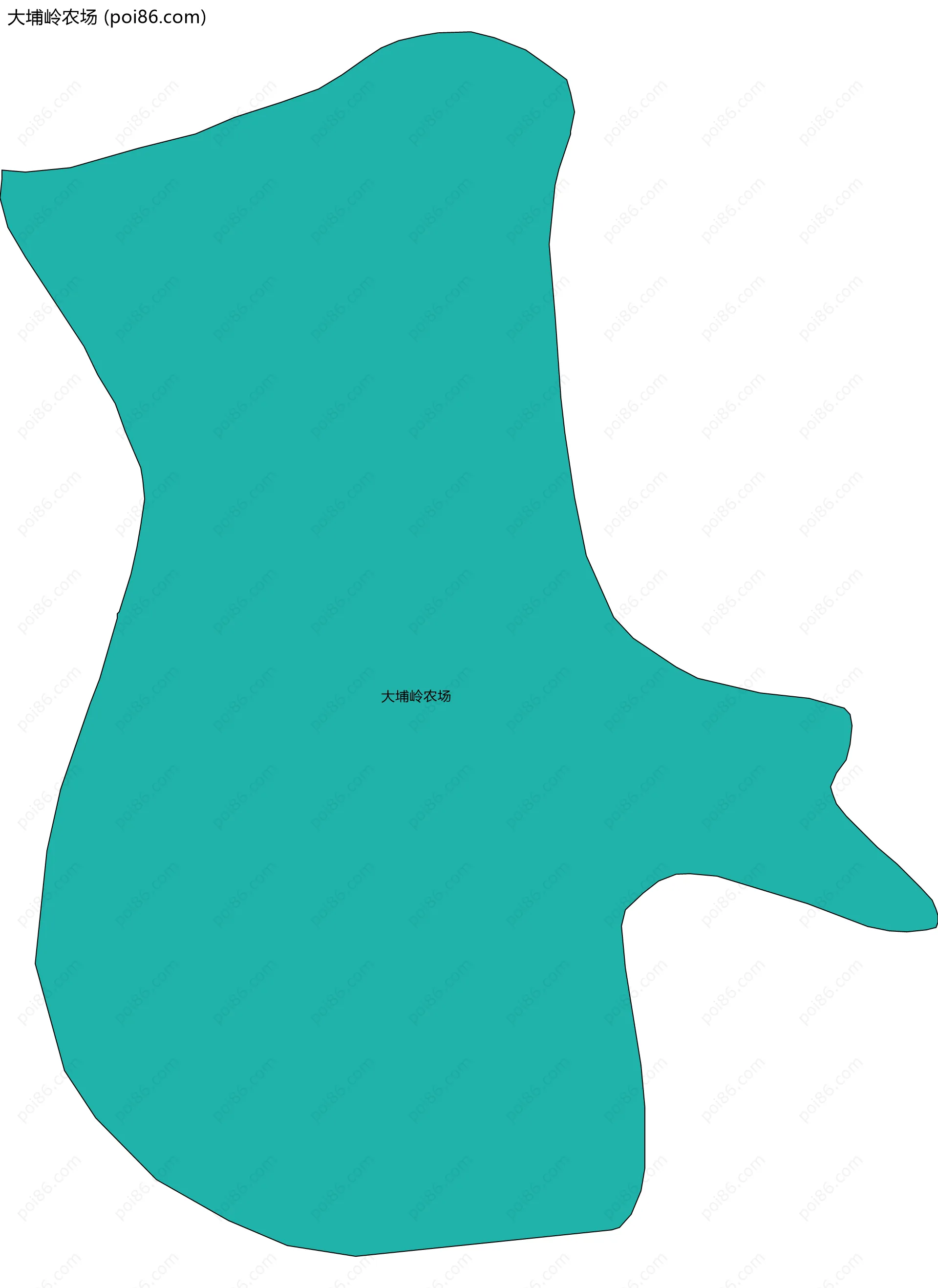 大埔岭农场边界地图