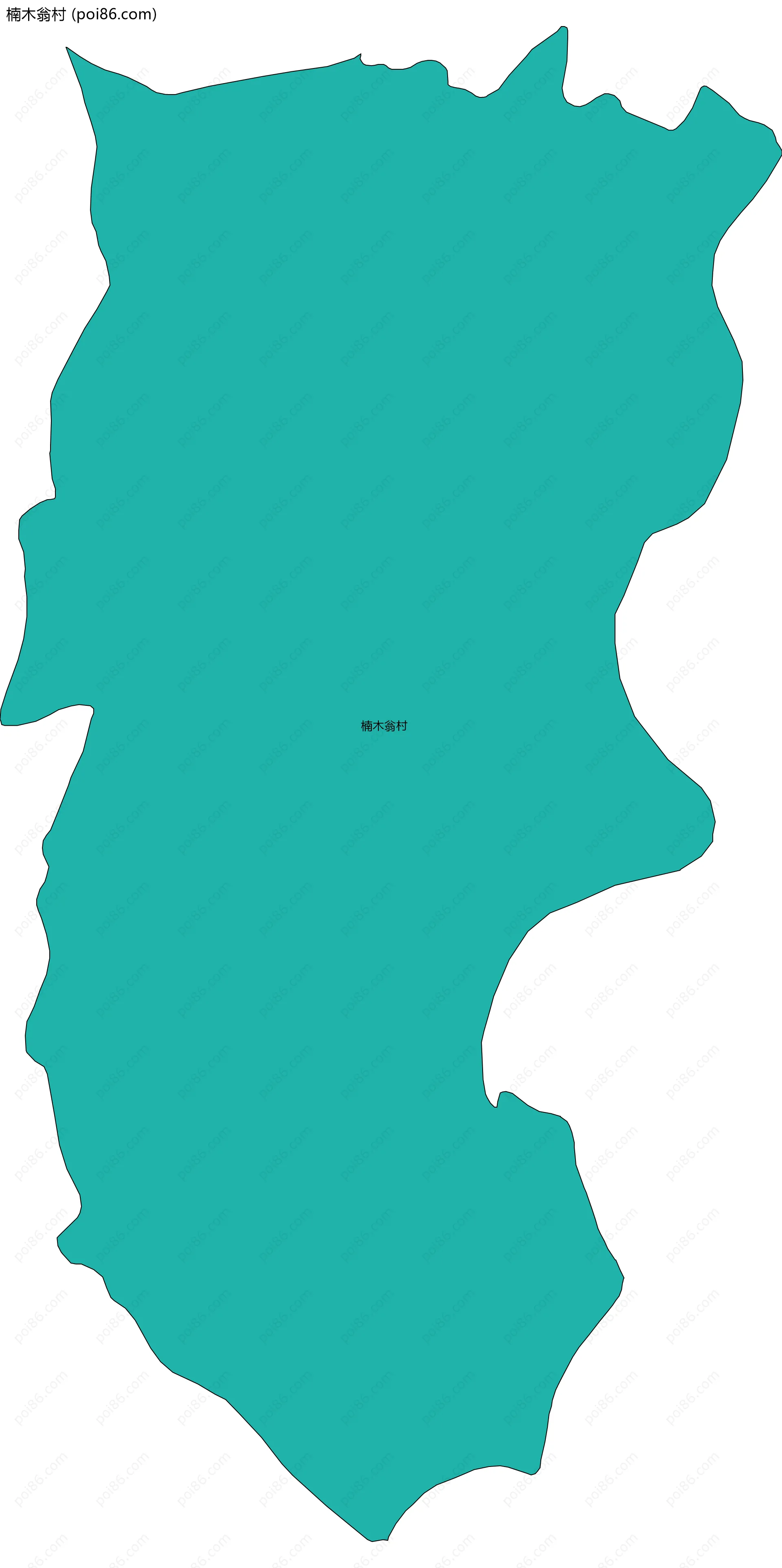 楠木翁村边界地图