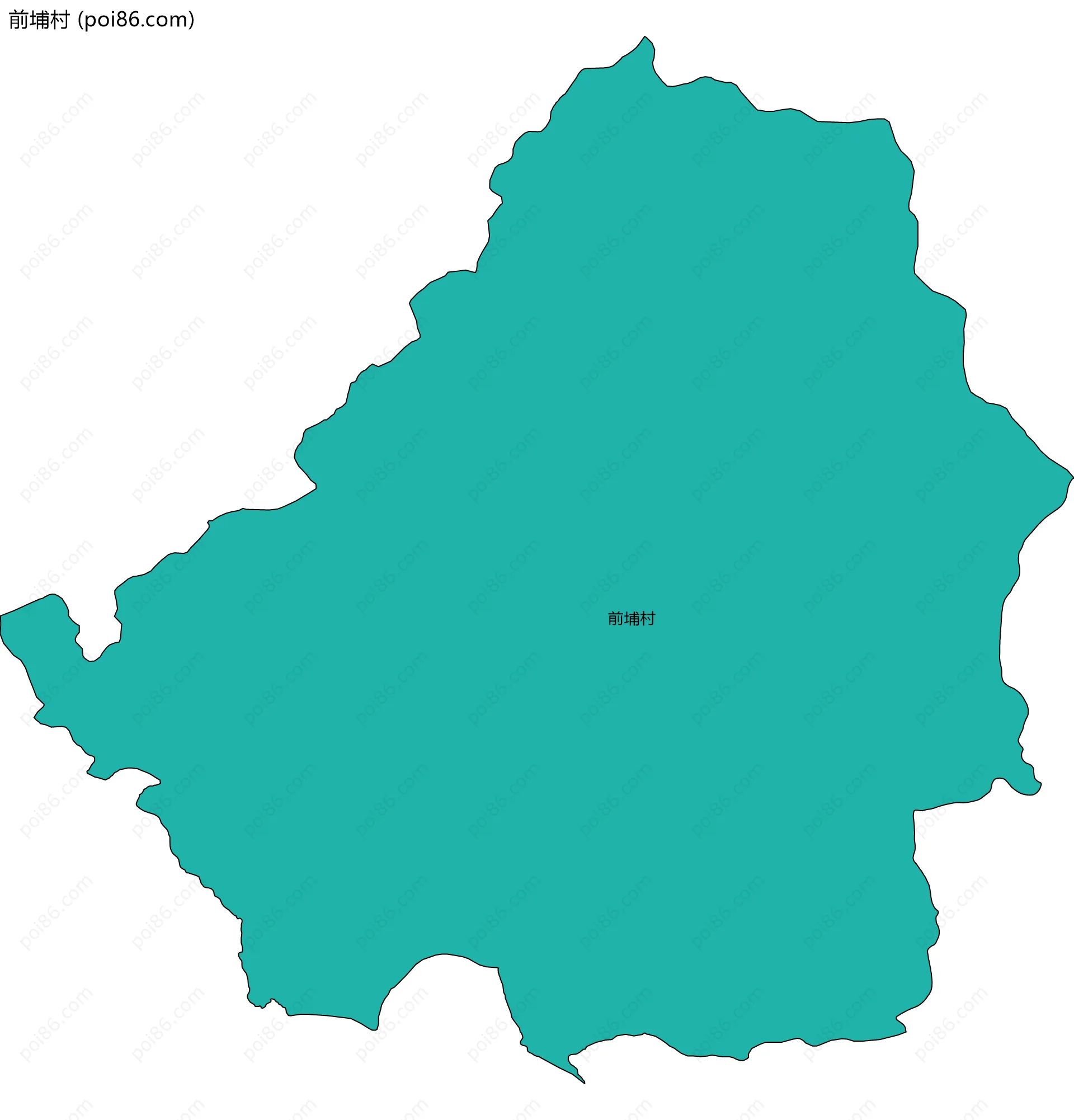 前埔村边界地图