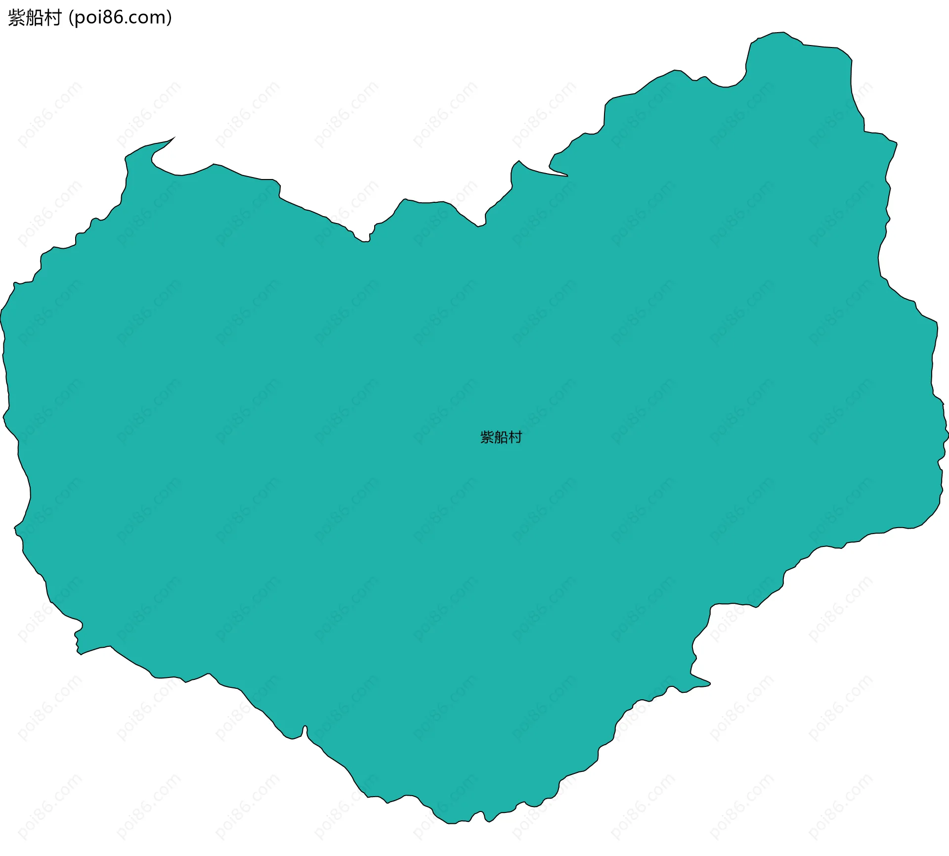 紫船村边界地图
