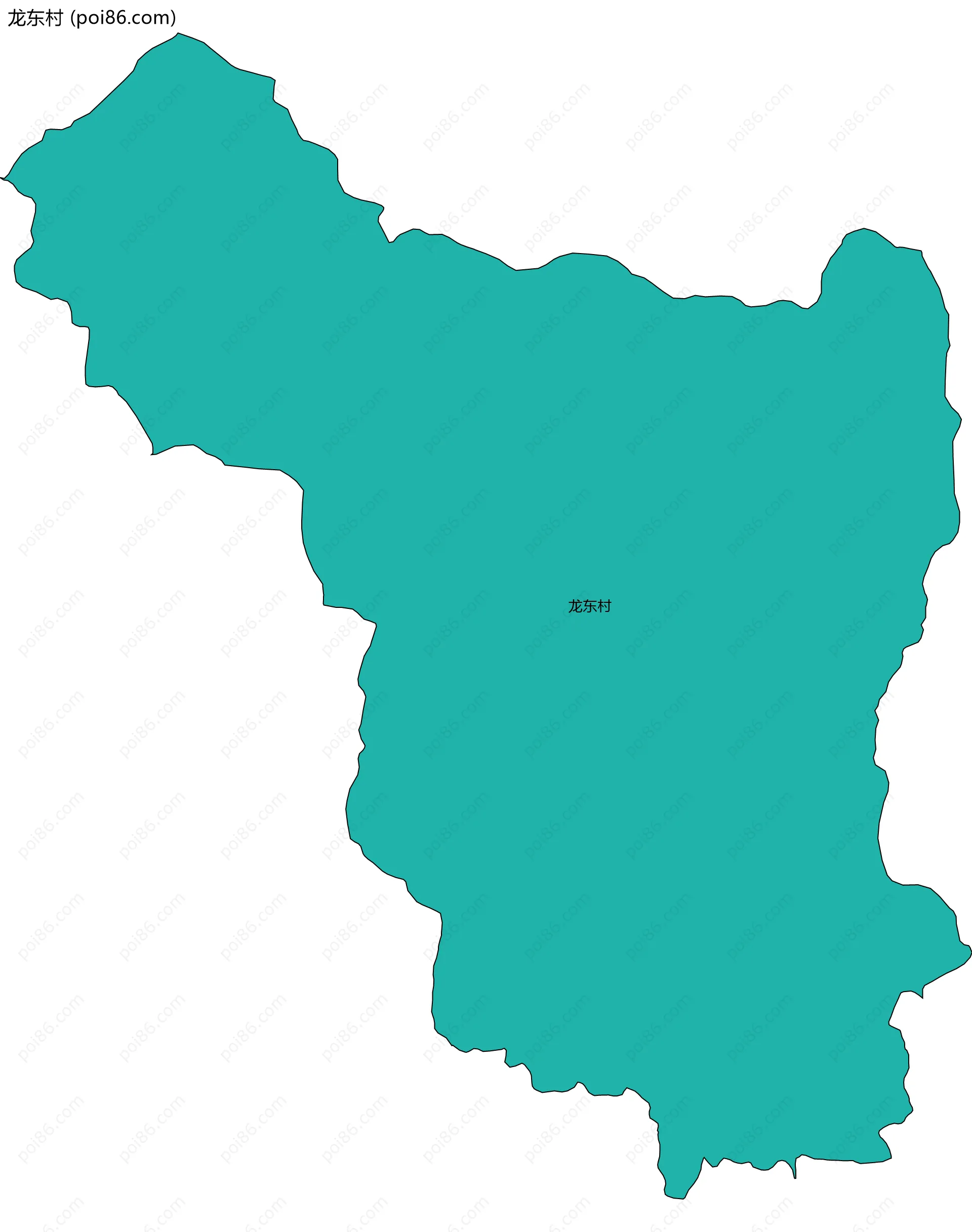 龙东村边界地图