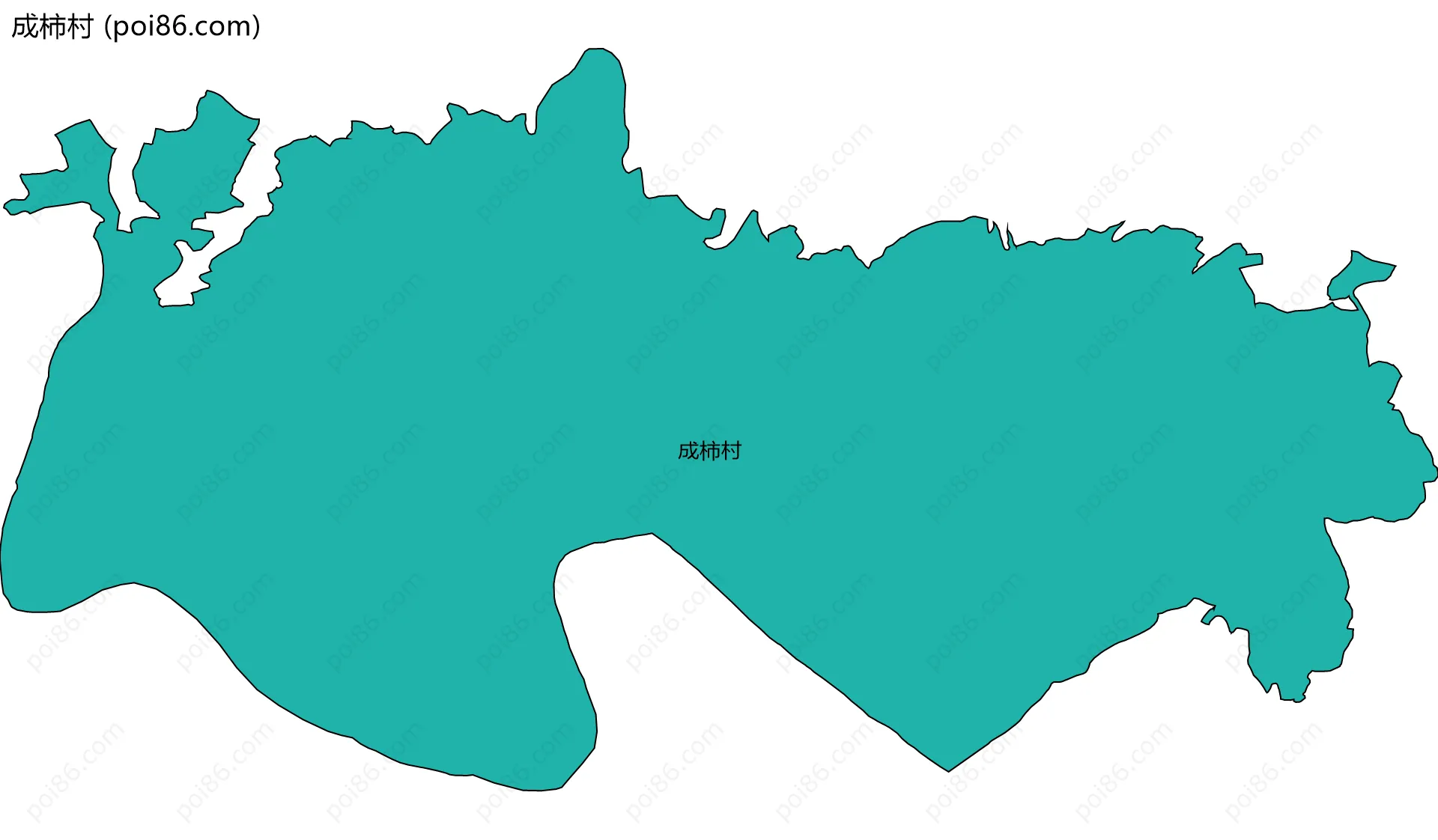 成柿村边界地图