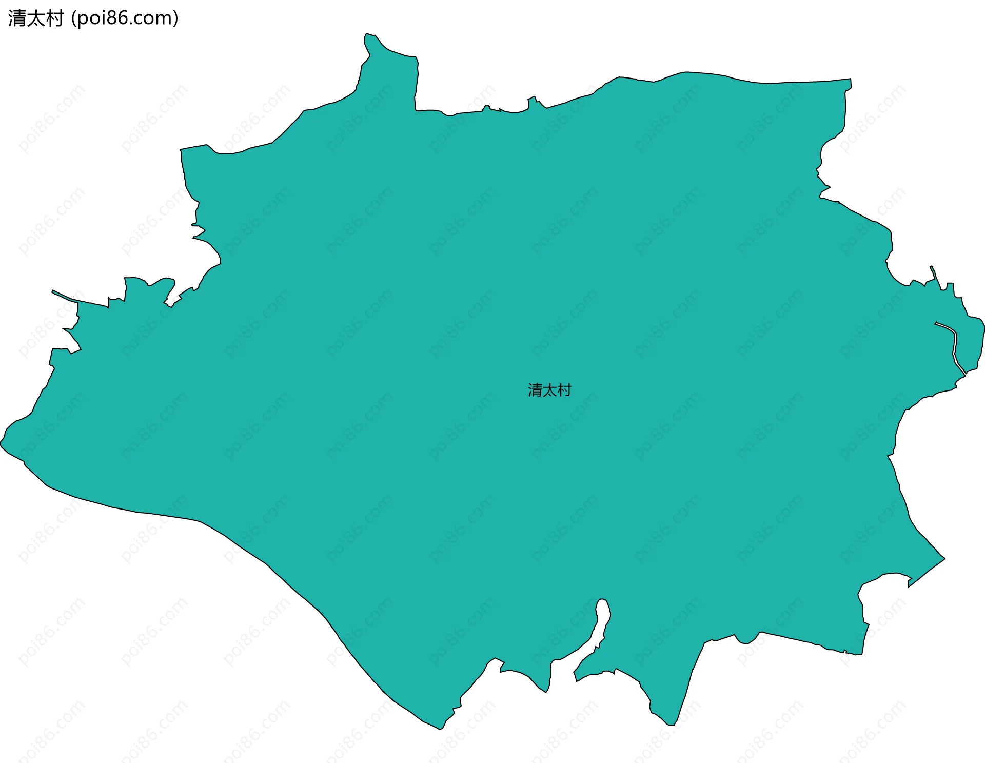 清太村边界地图