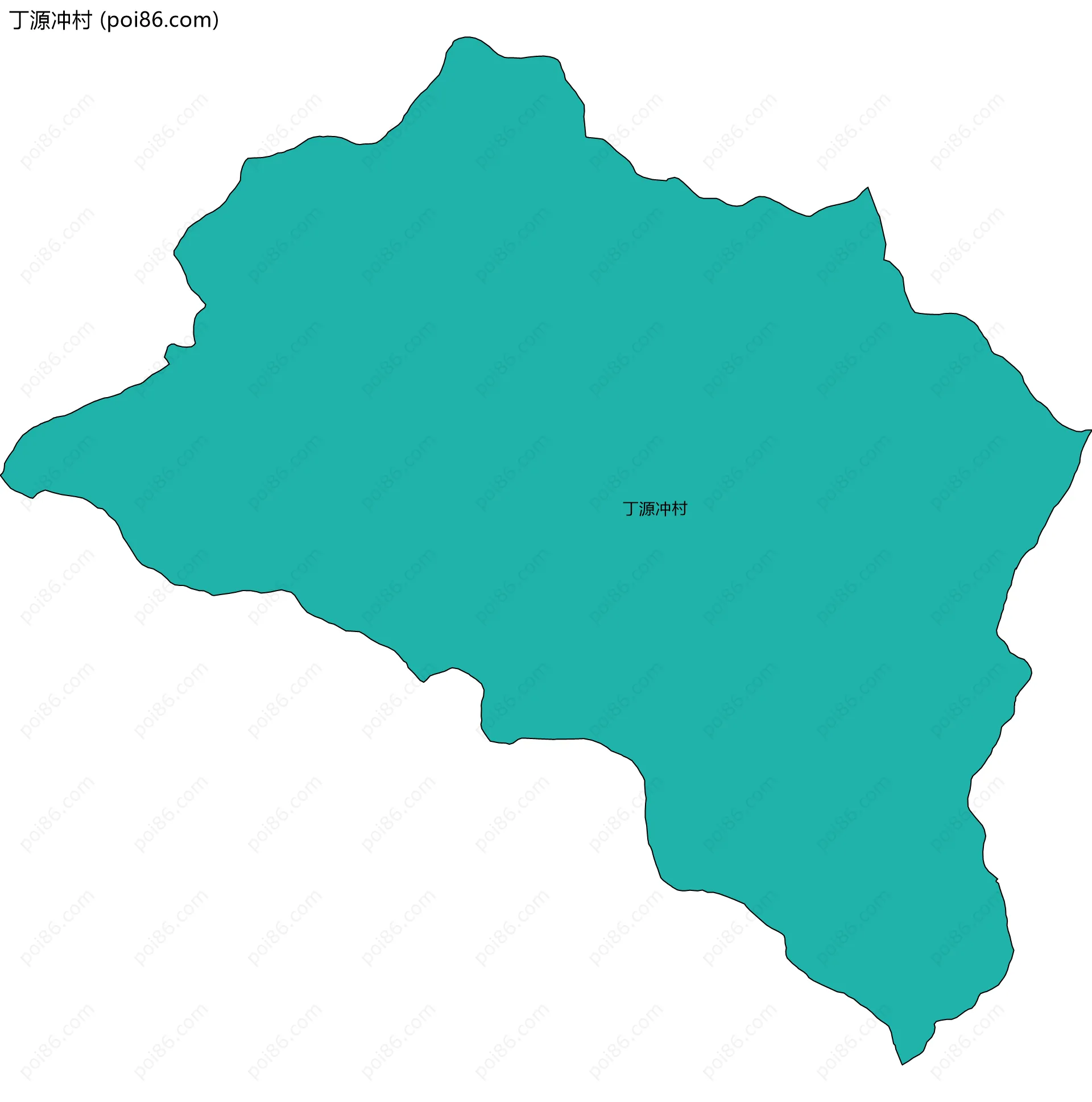 丁源冲村边界地图