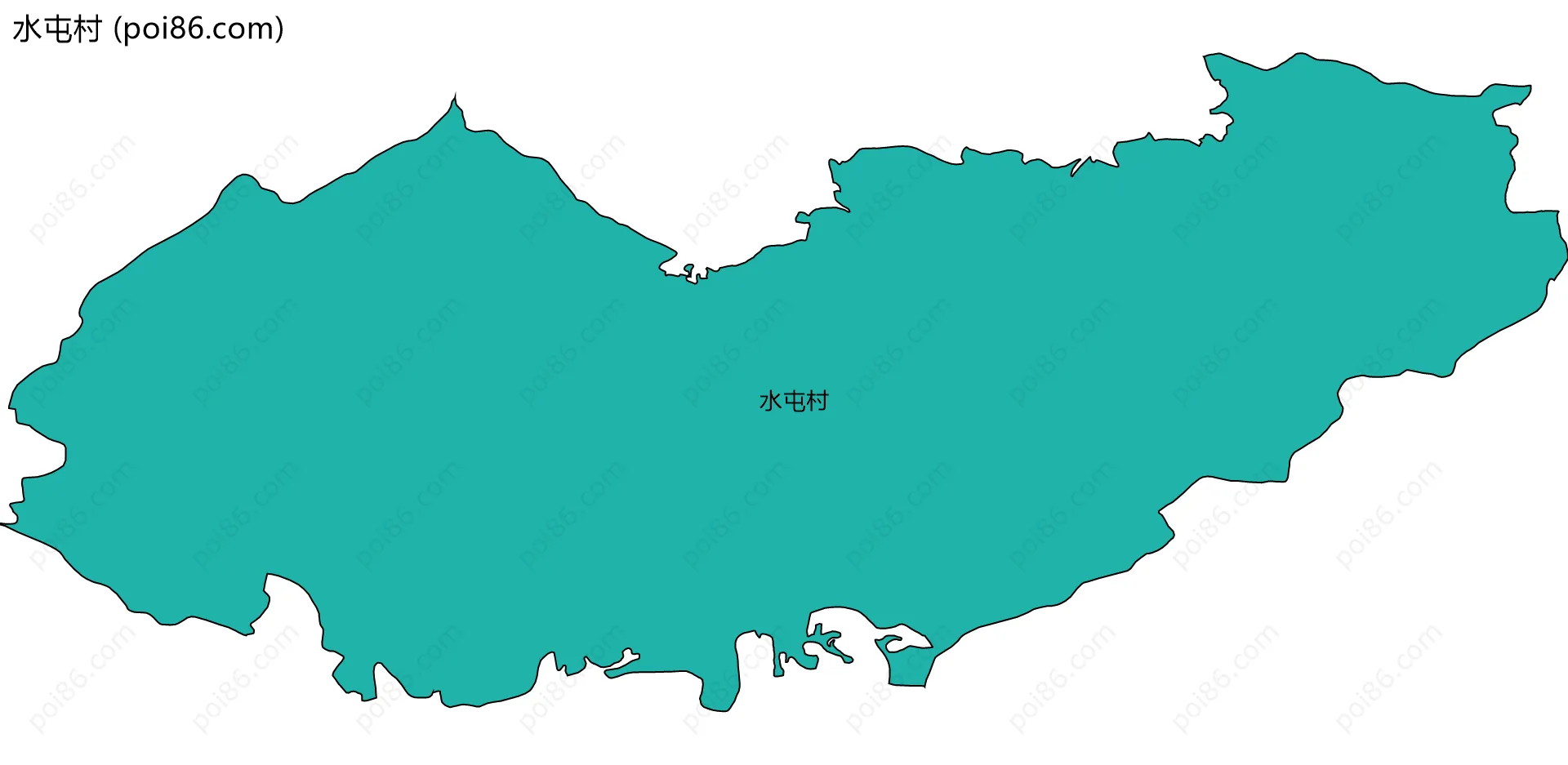 水屯村边界地图