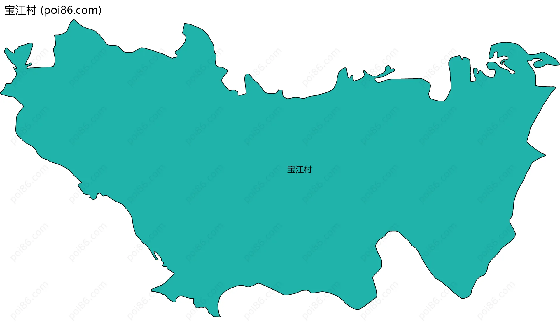 宝江村边界地图