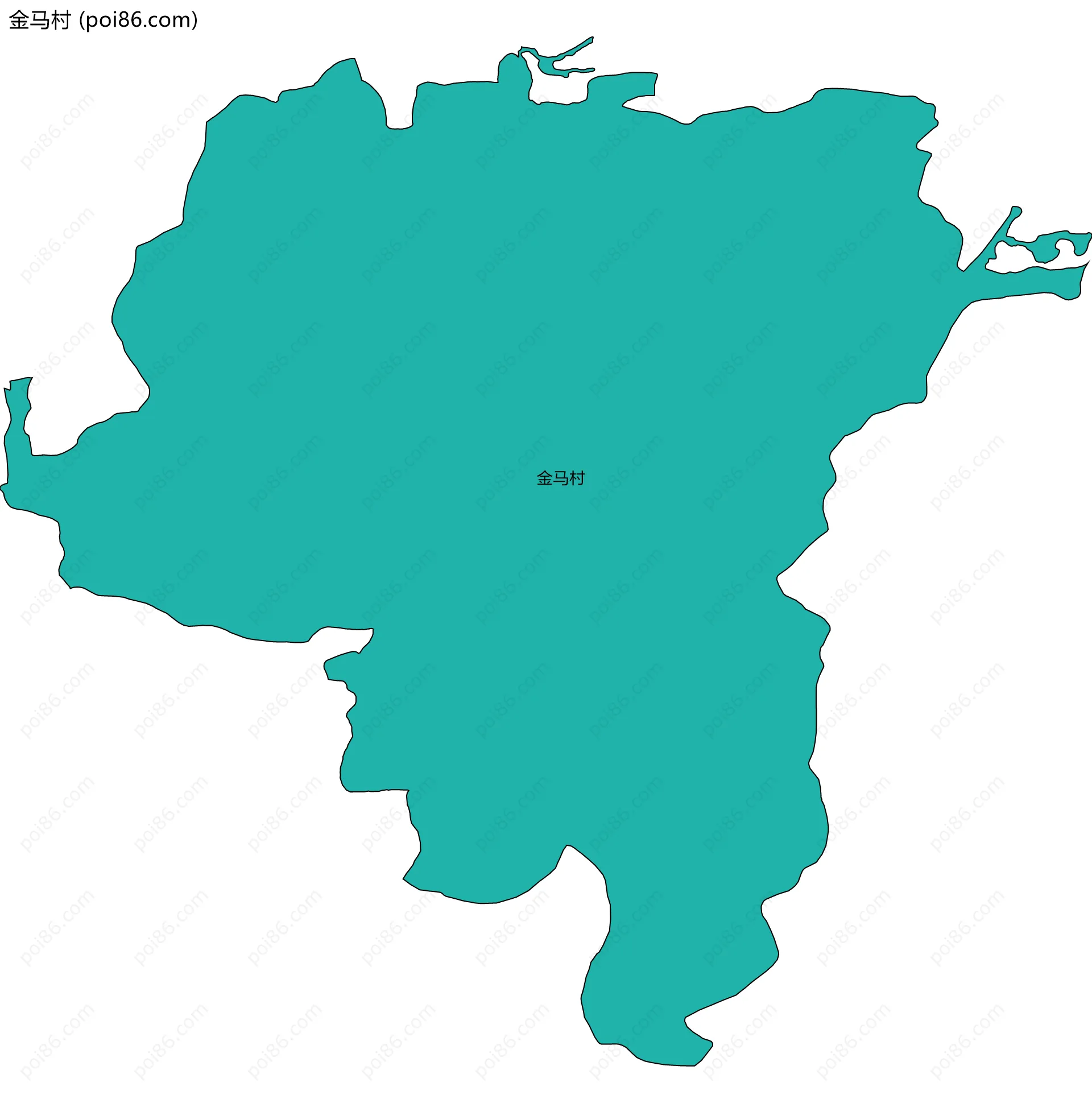 金马村边界地图