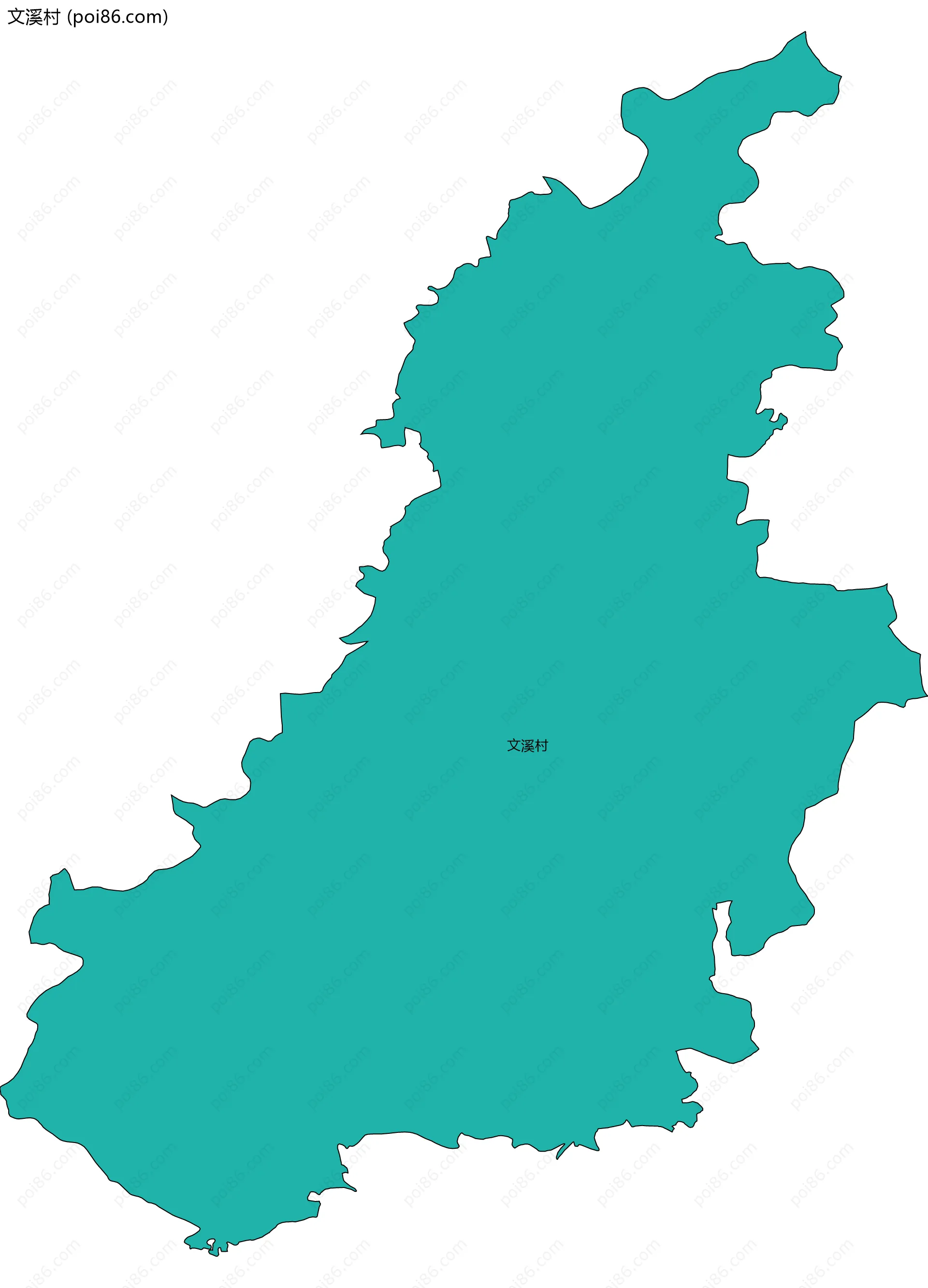 文溪村边界地图