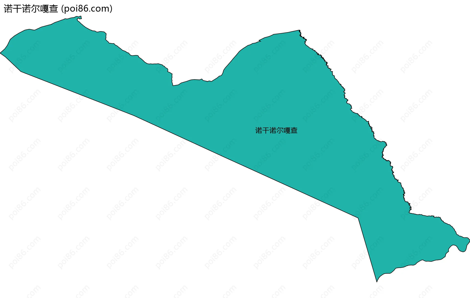 诺干诺尔嘎查边界地图
