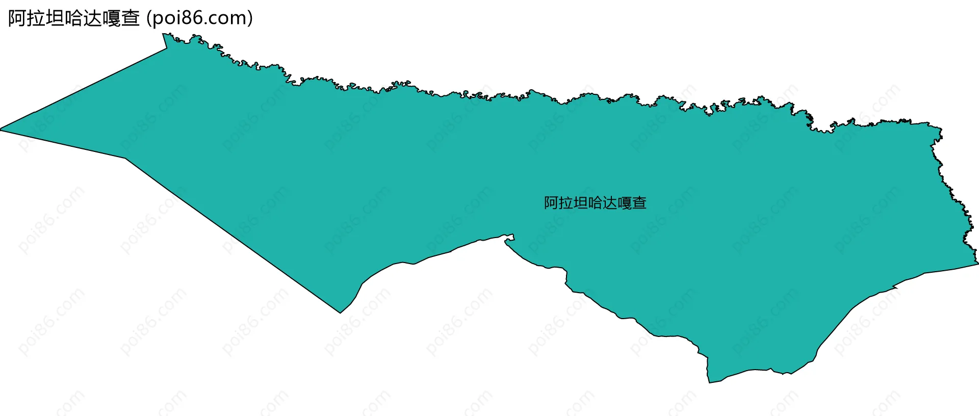 阿拉坦哈达嘎查边界地图