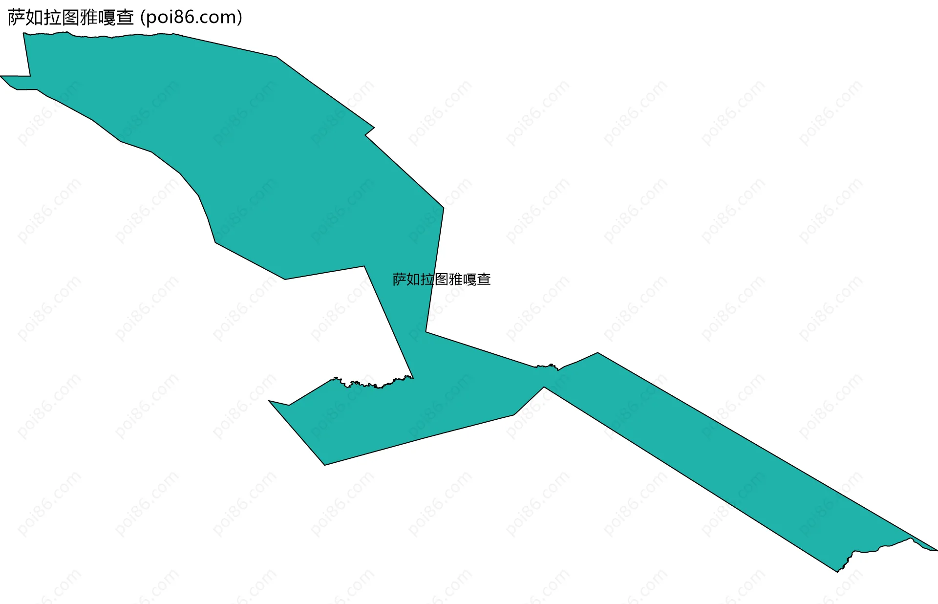 萨如拉图雅嘎查边界地图