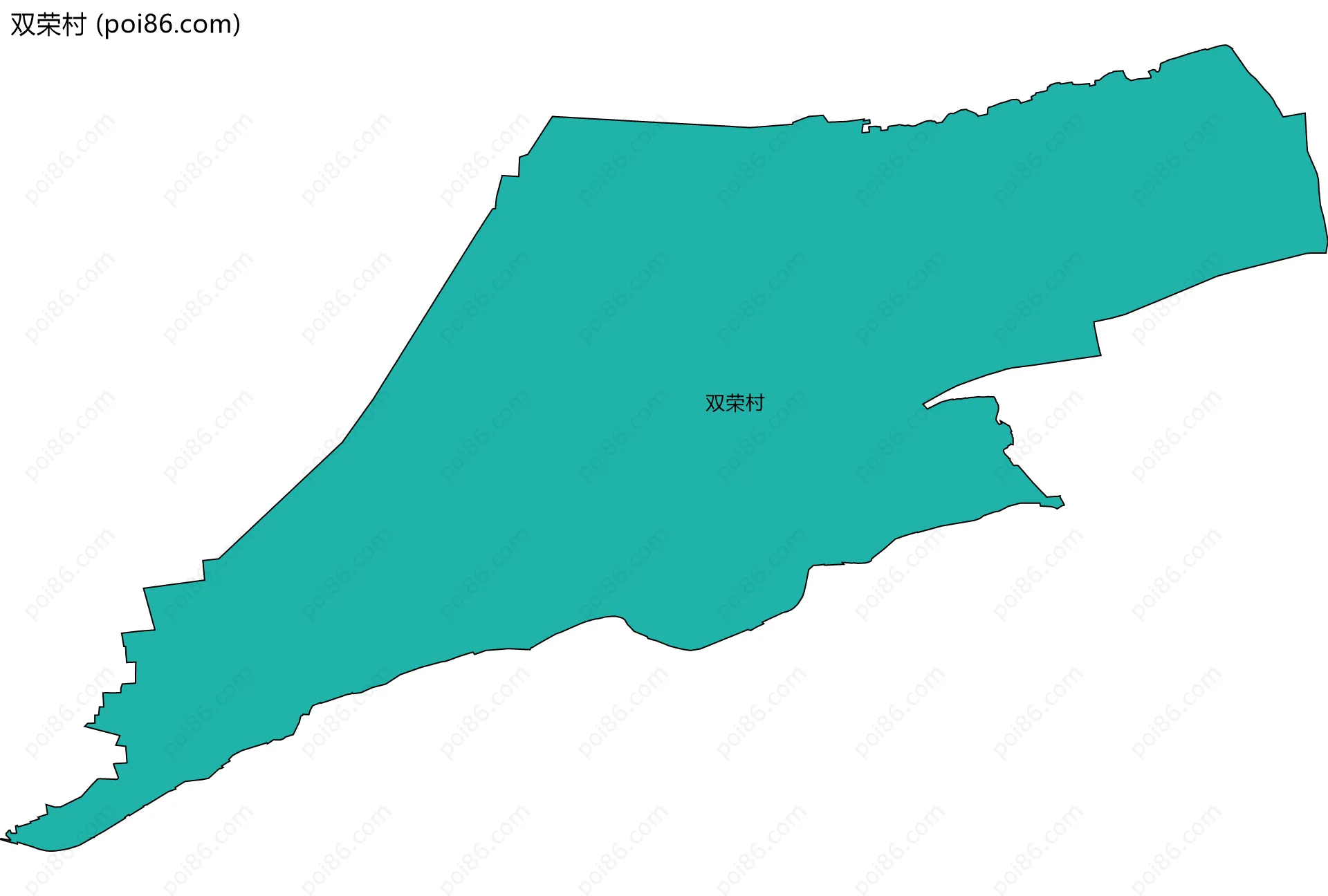 双荣村边界地图