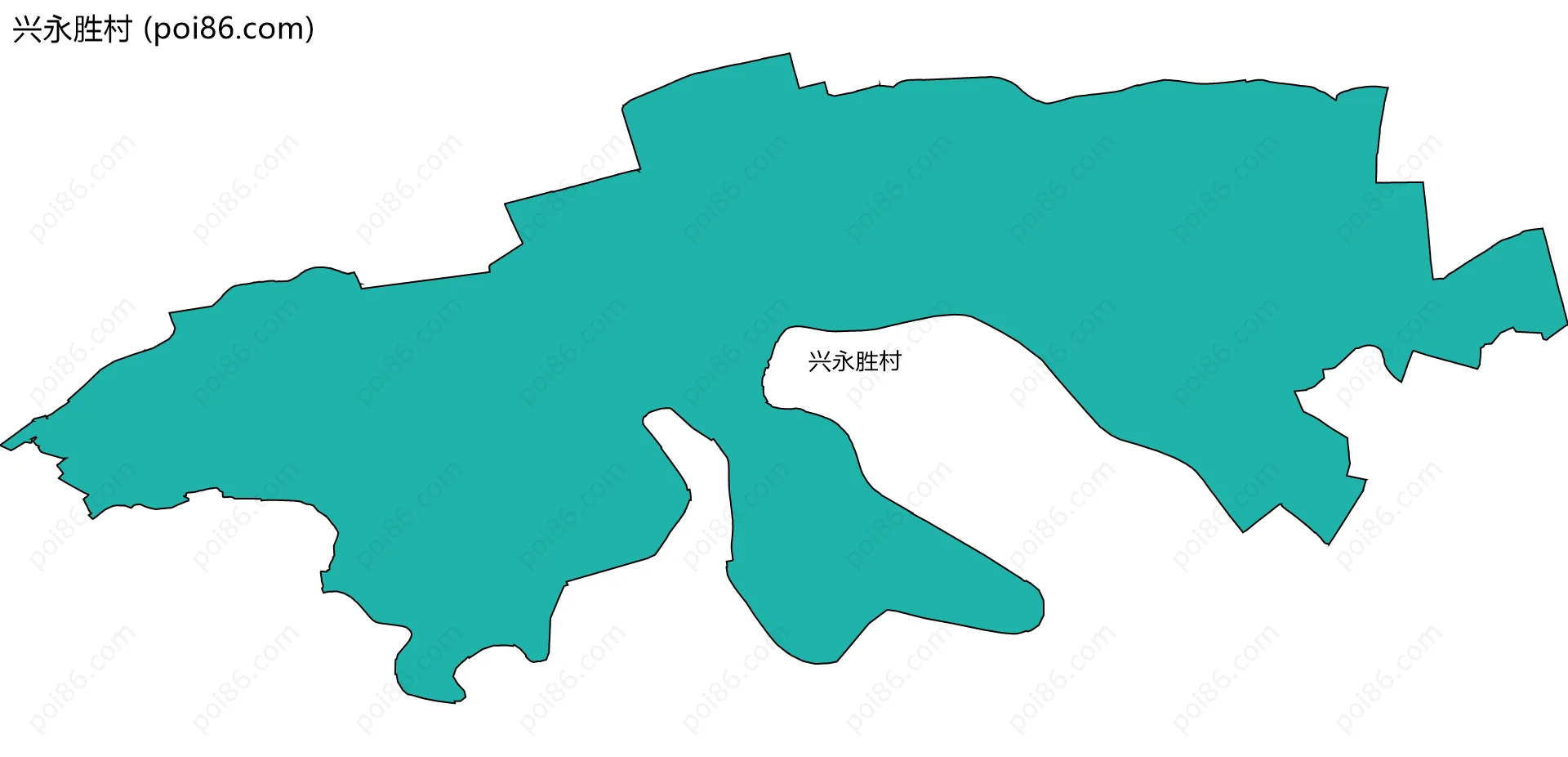 兴永胜村边界地图