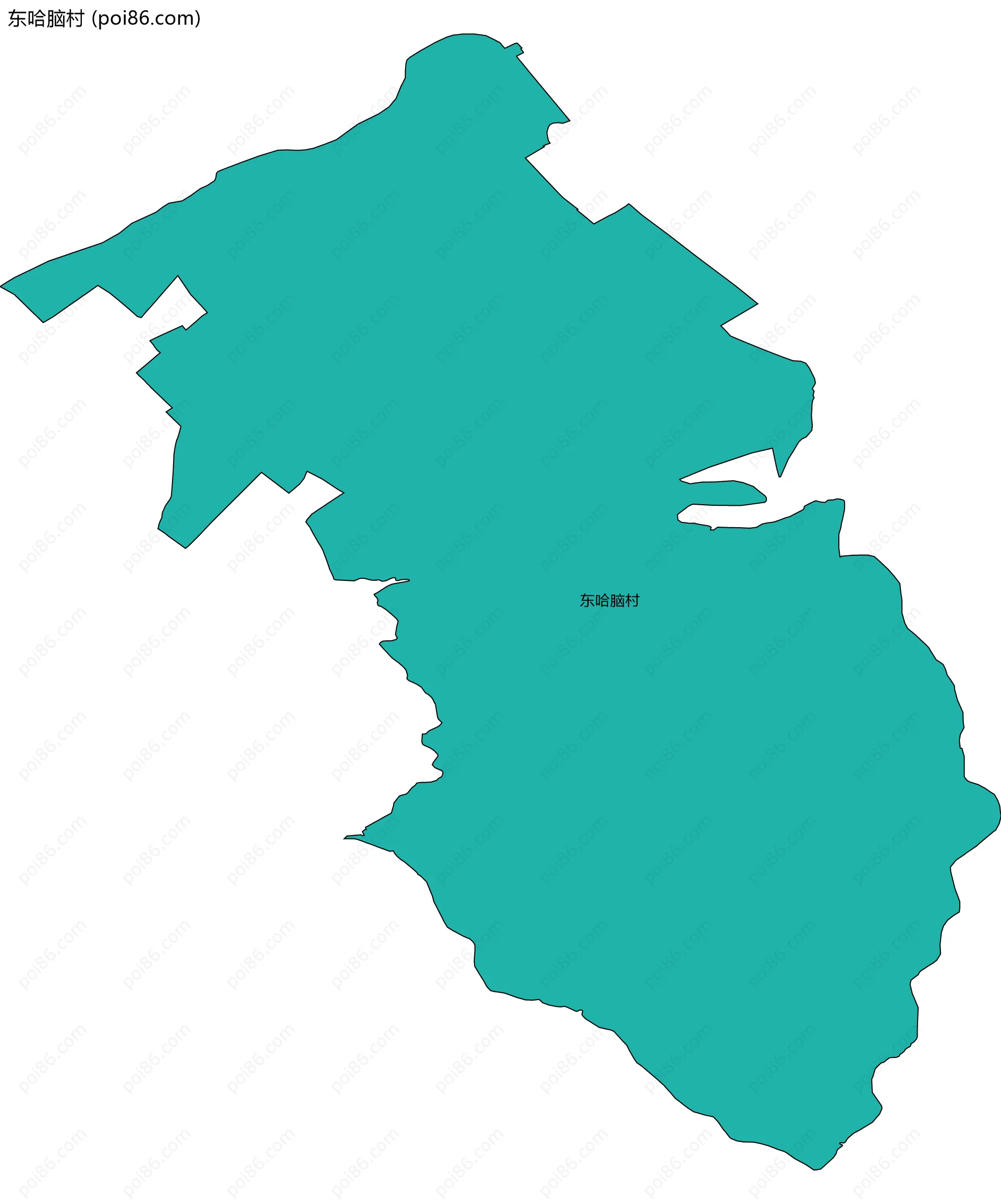 东哈脑村边界地图