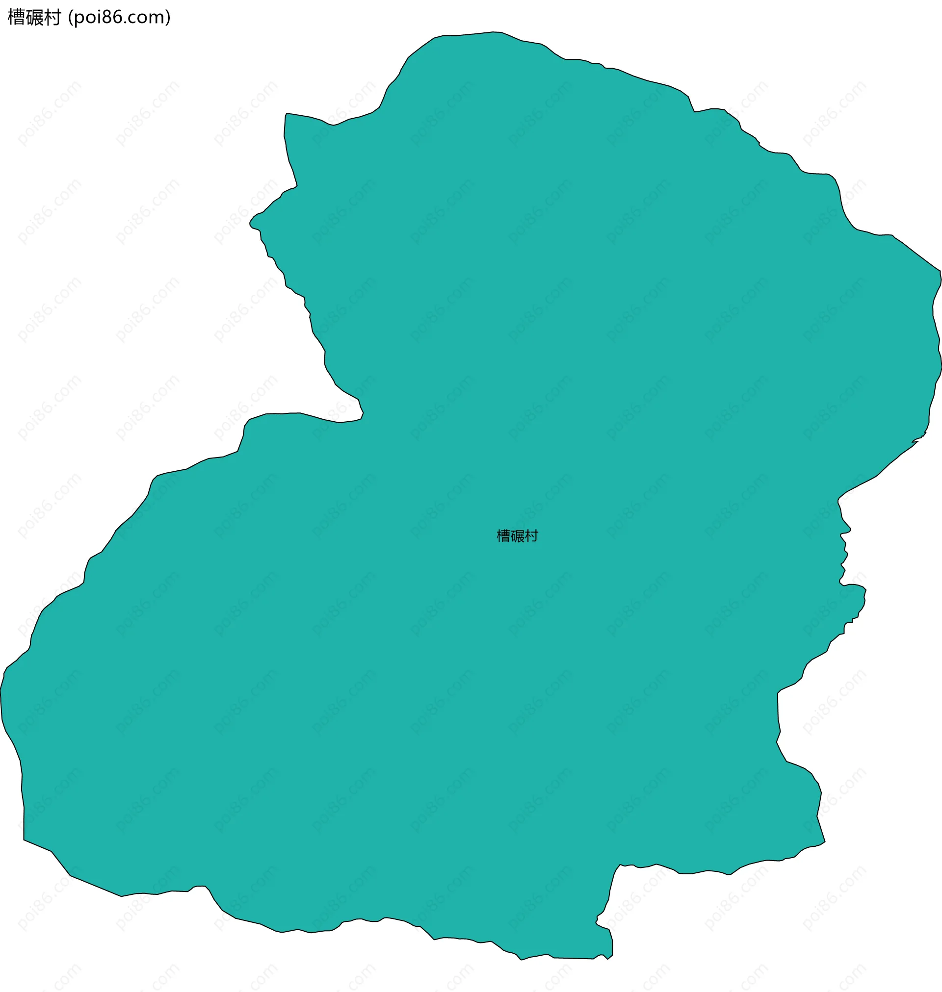 槽碾村边界地图