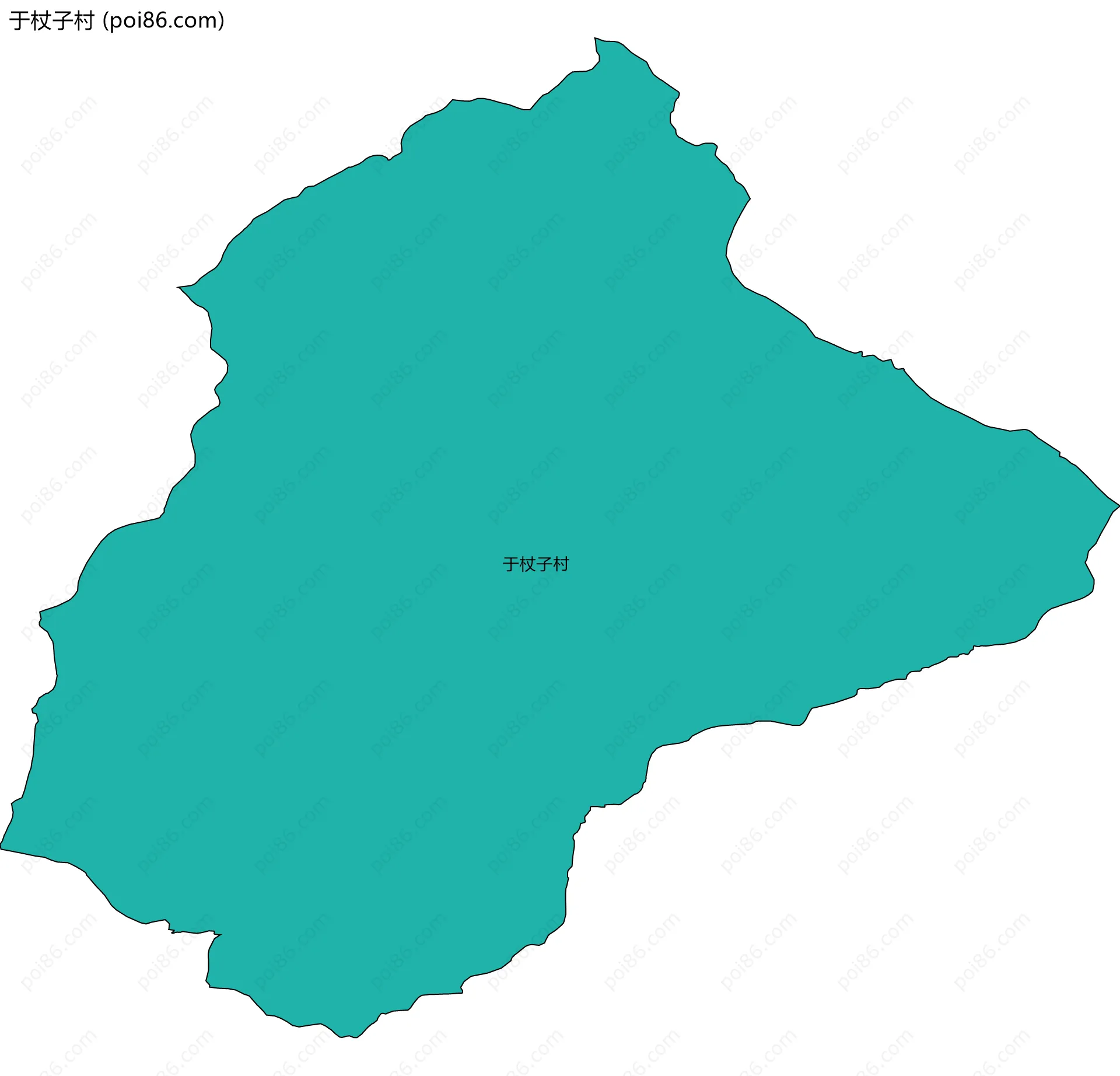 于杖子村边界地图