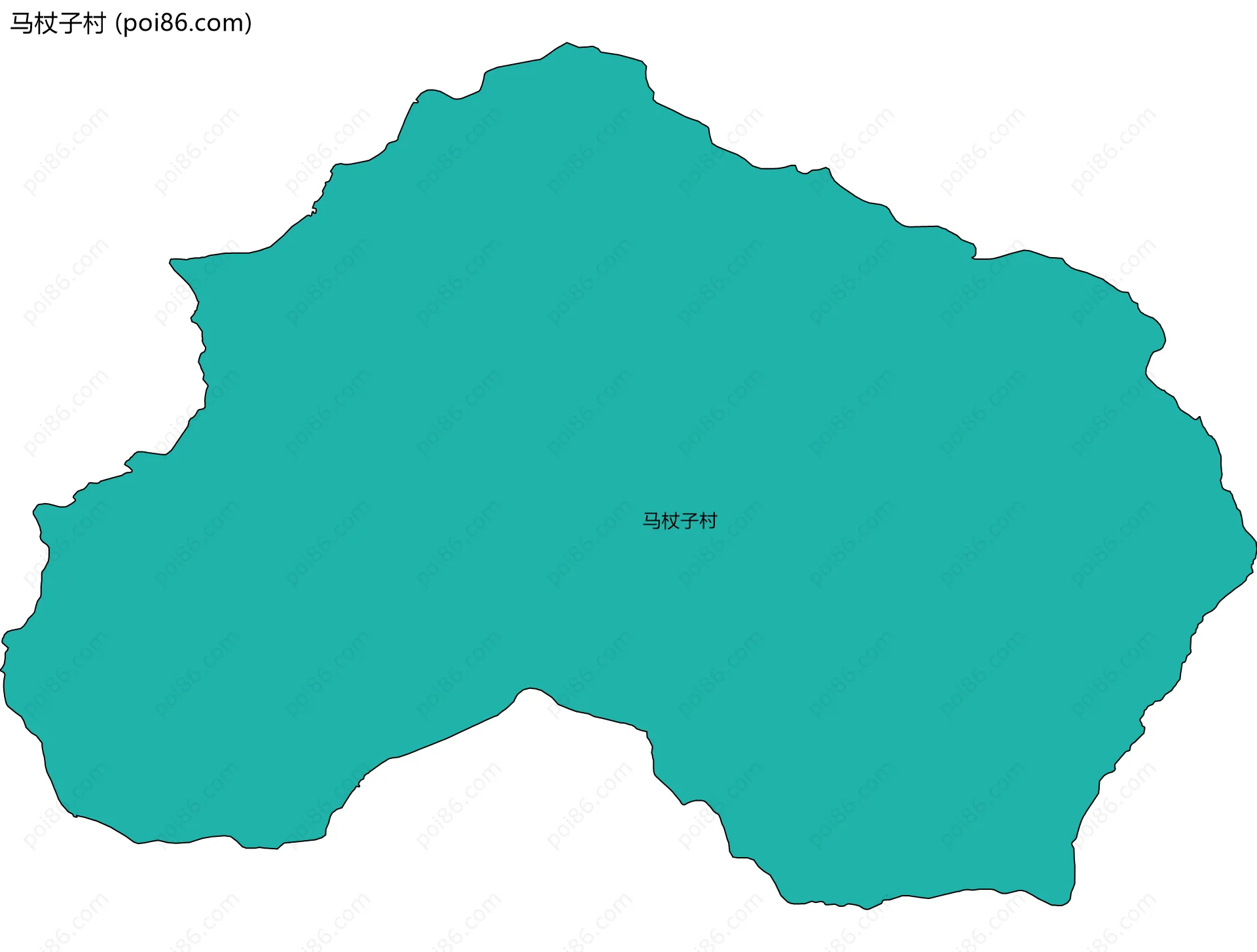 马杖子村边界地图