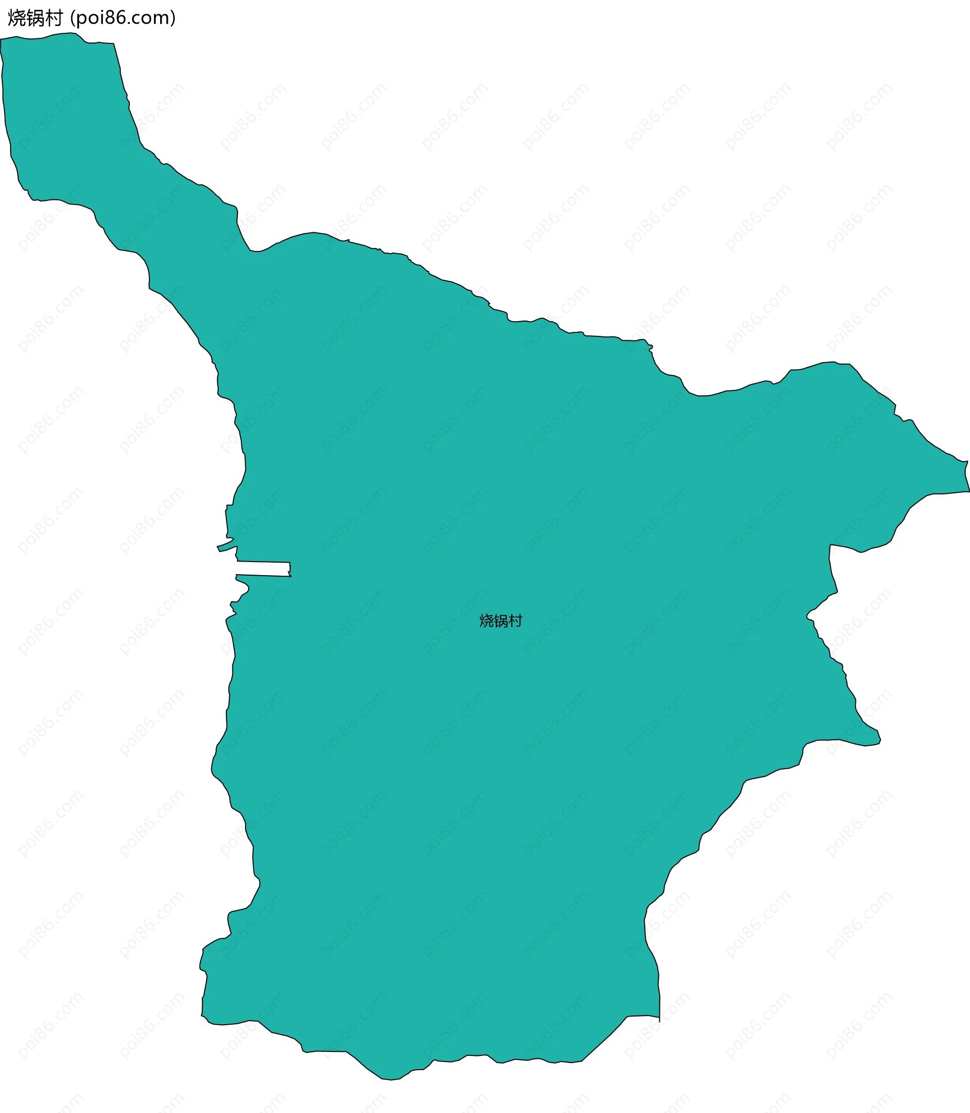 烧锅村边界地图