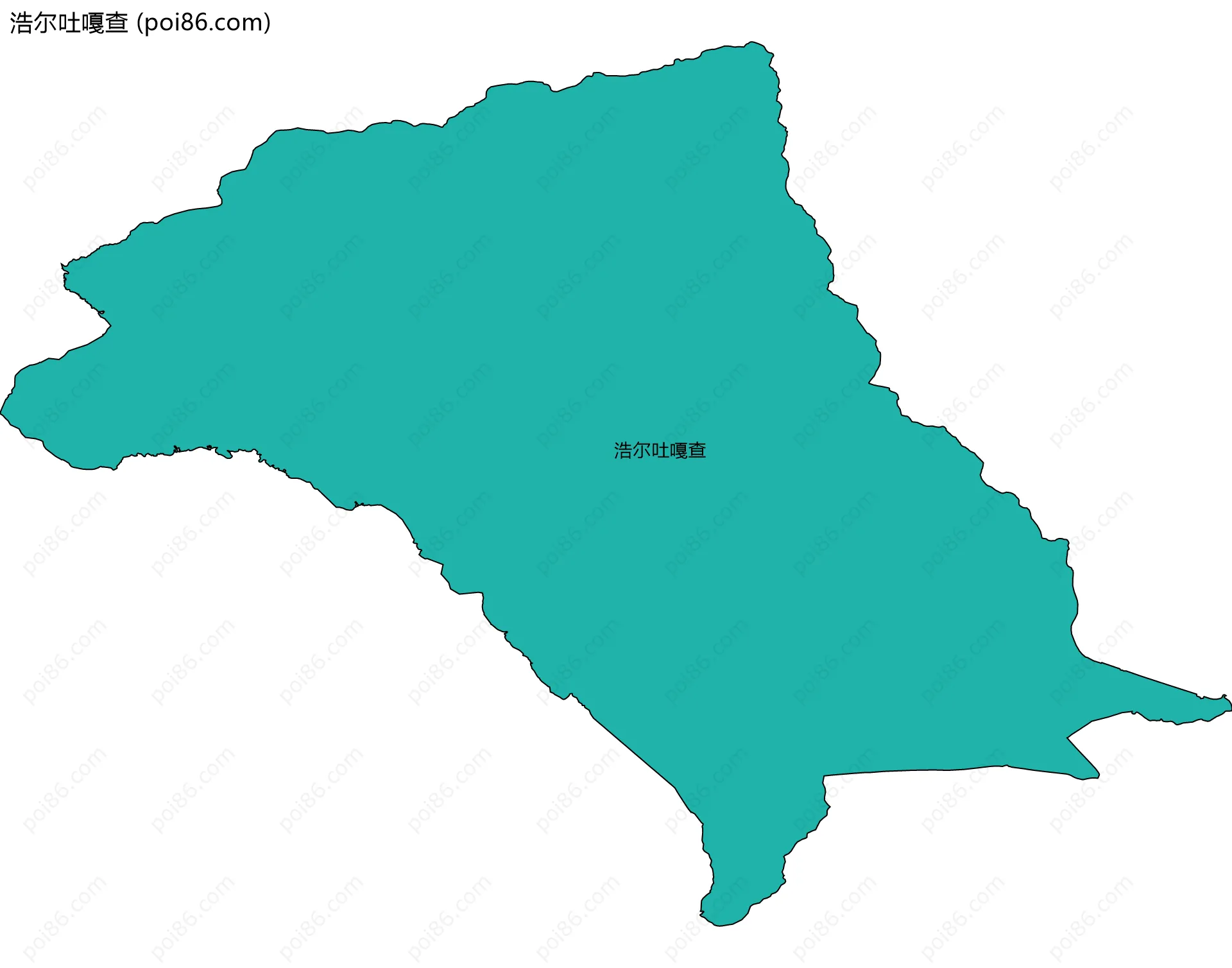 浩尔吐嘎查边界地图