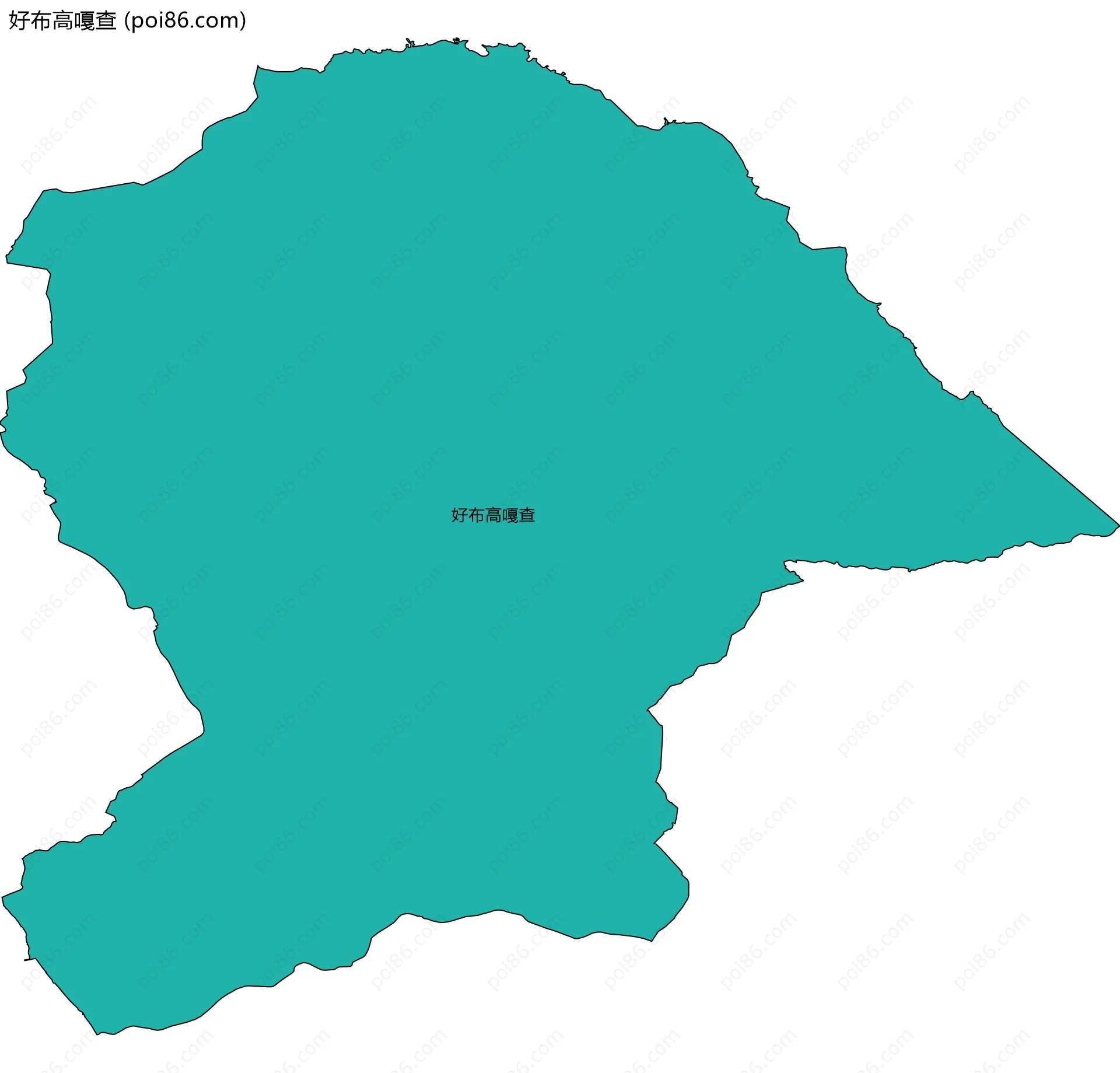 好布高嘎查边界地图