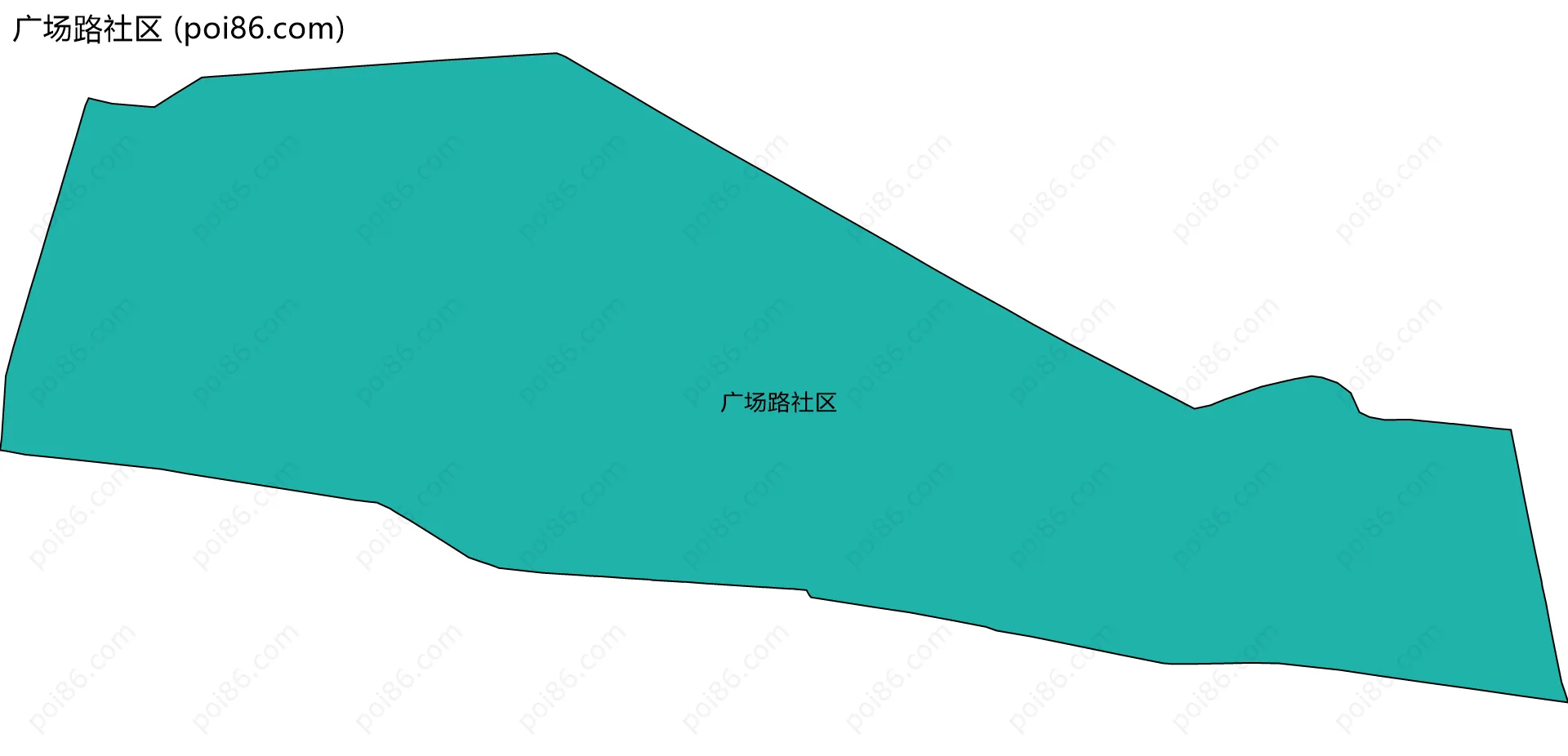 广场路社区边界地图