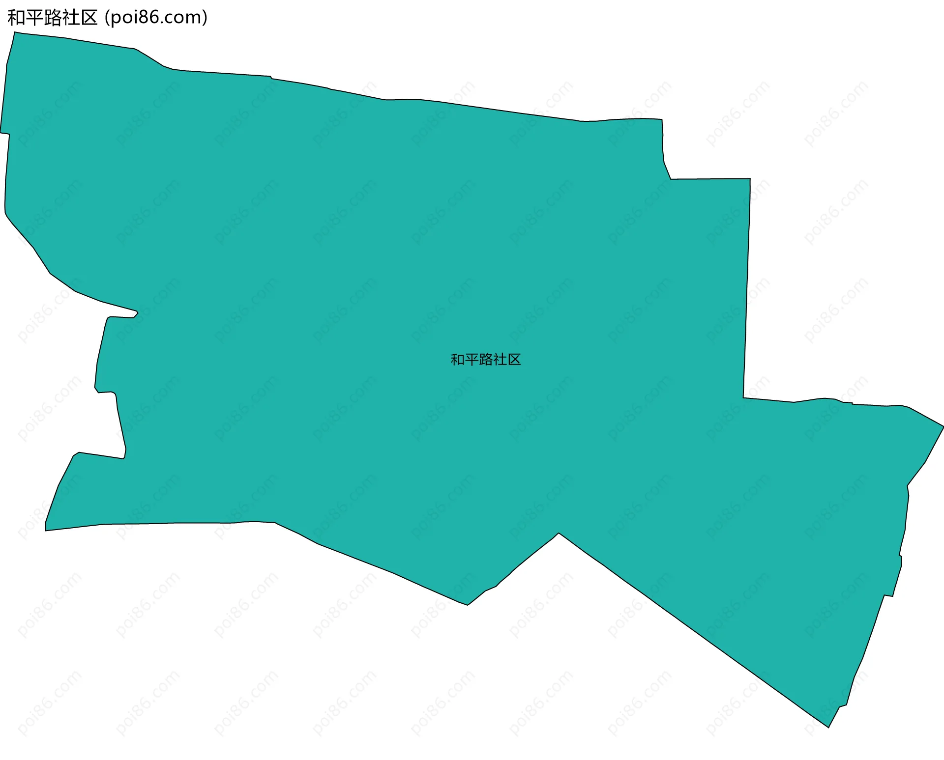和平路社区边界地图