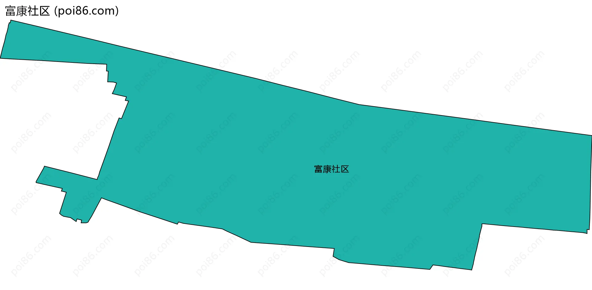 富康社区边界地图