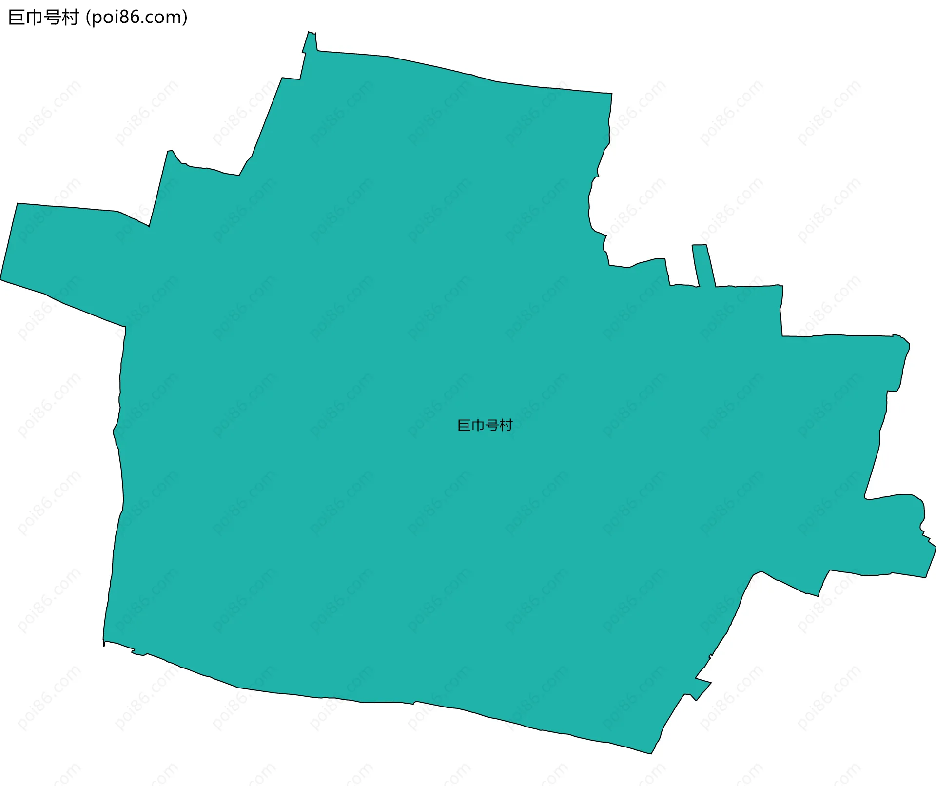 巨巾号村边界地图