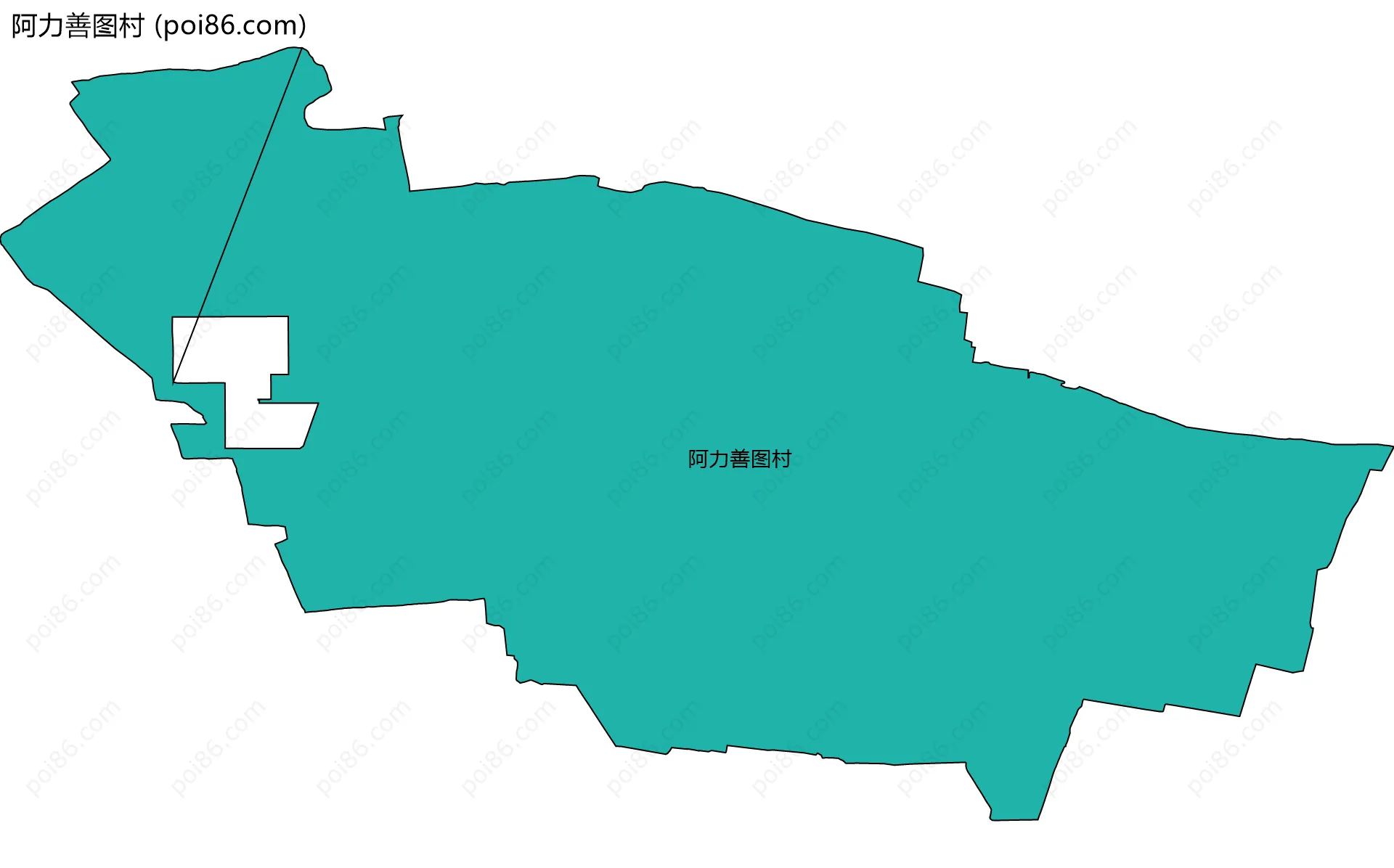阿力善图村边界地图
