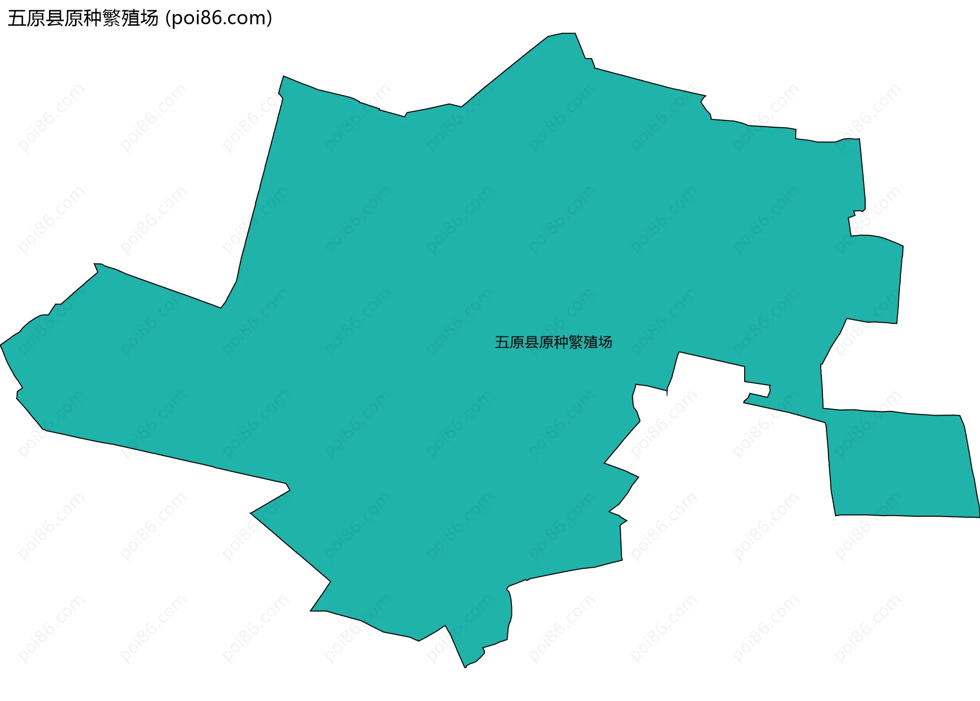 五原县原种繁殖场边界地图