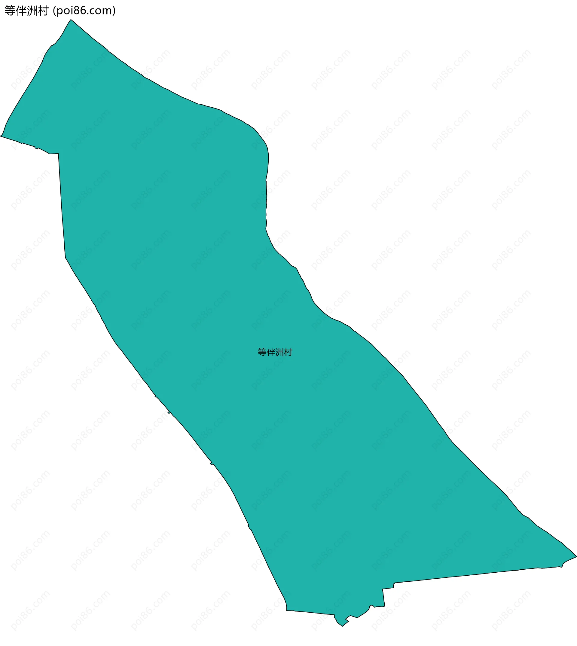 等伴洲村边界地图