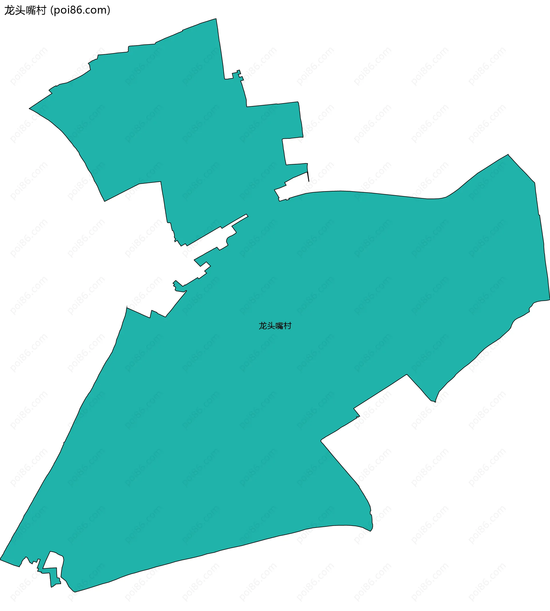 龙头嘴村边界地图