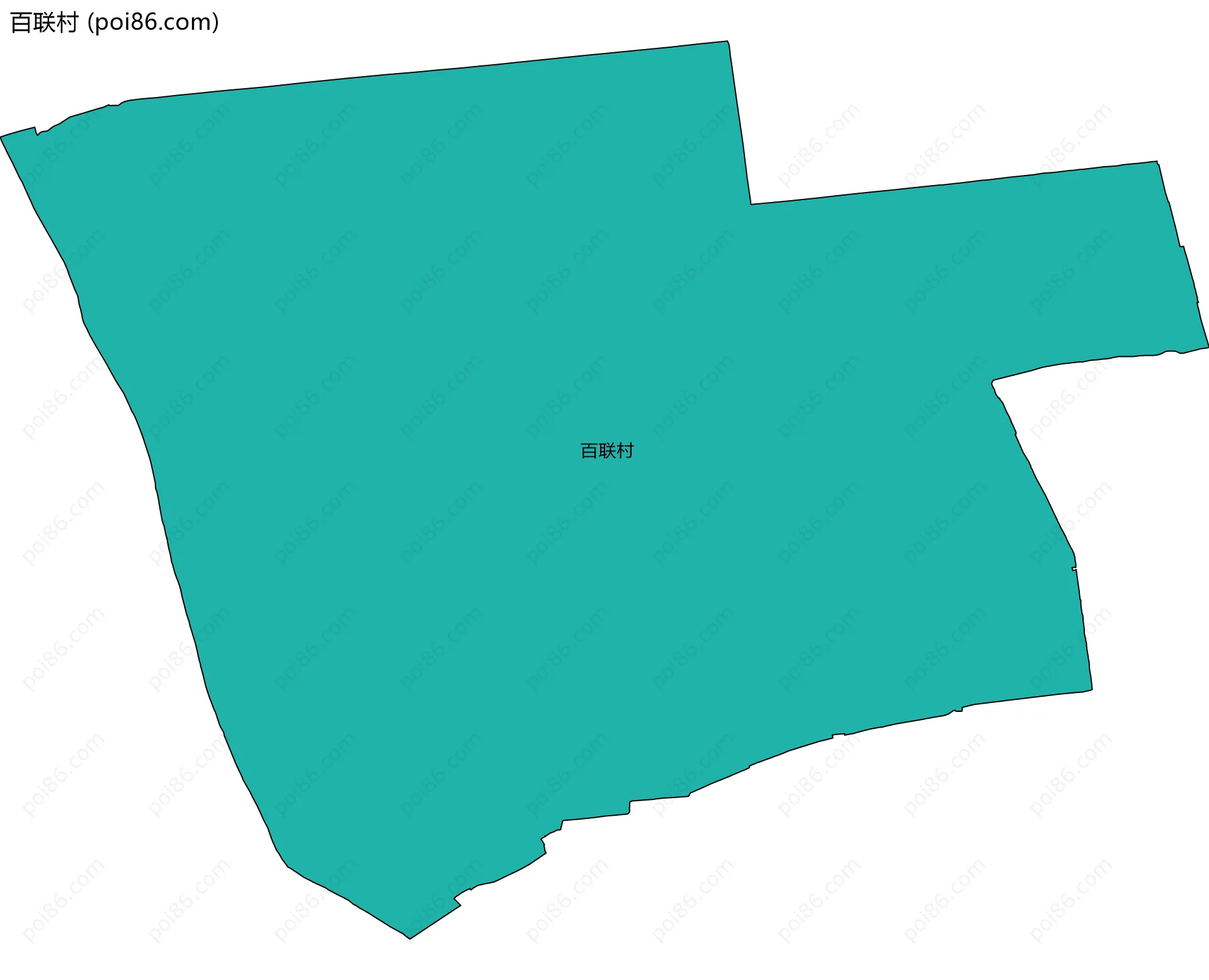 百联村边界地图