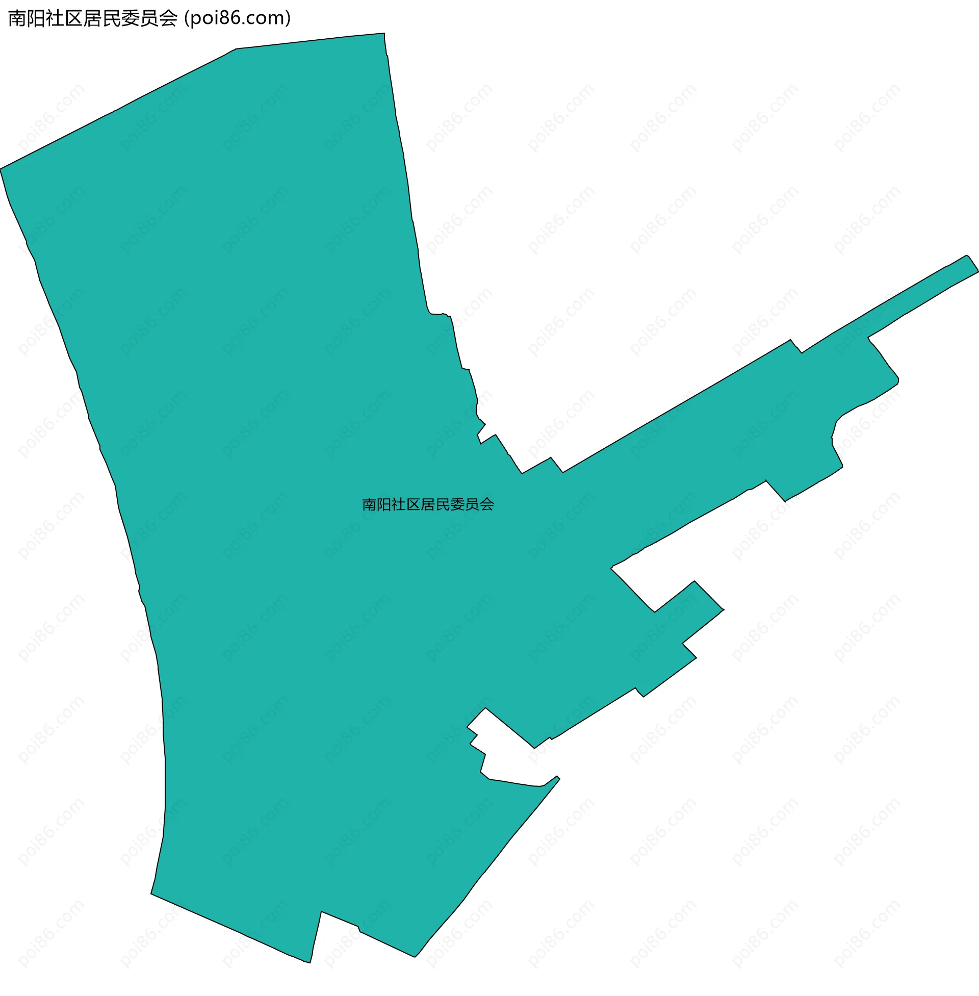 南阳社区居民委员会边界地图