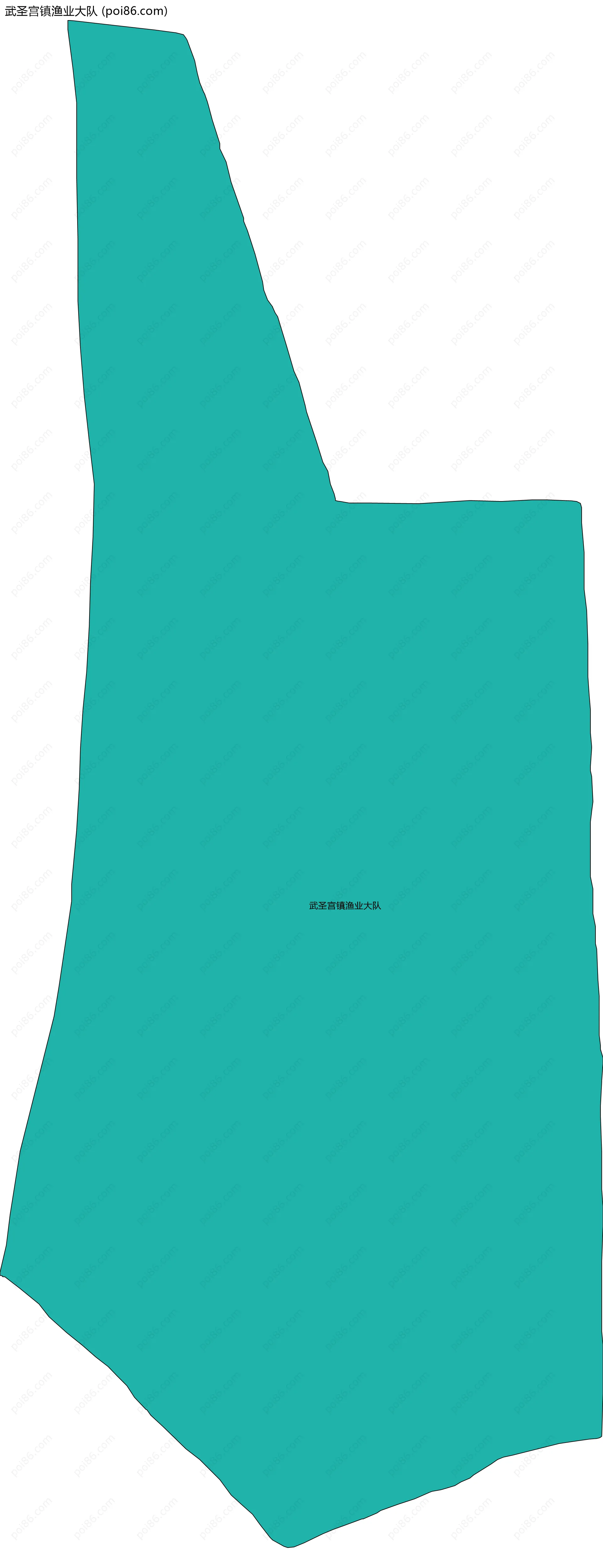 武圣宫镇渔业大队边界地图