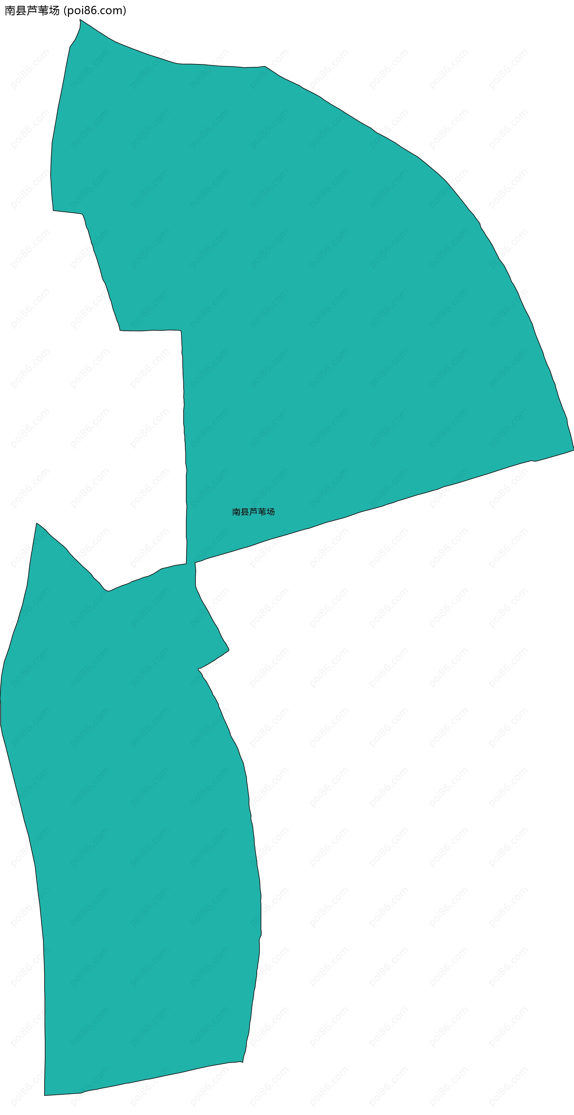 南县芦苇场边界地图