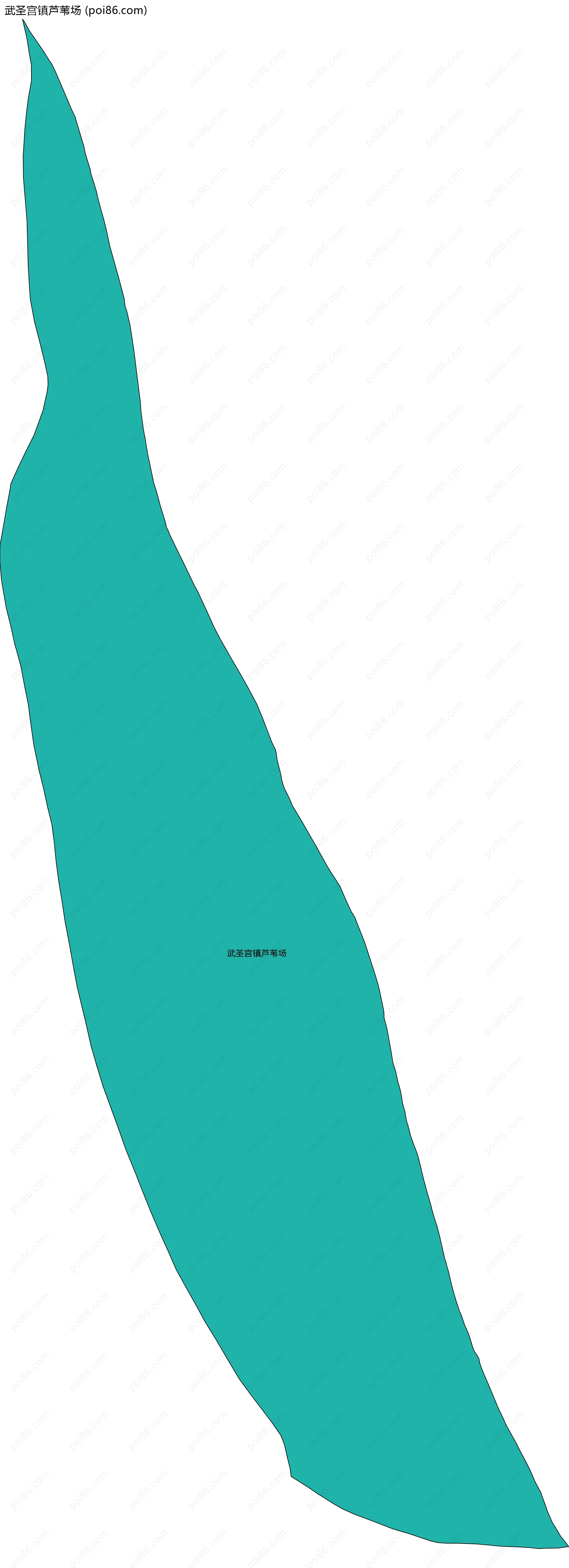 武圣宫镇芦苇场边界地图